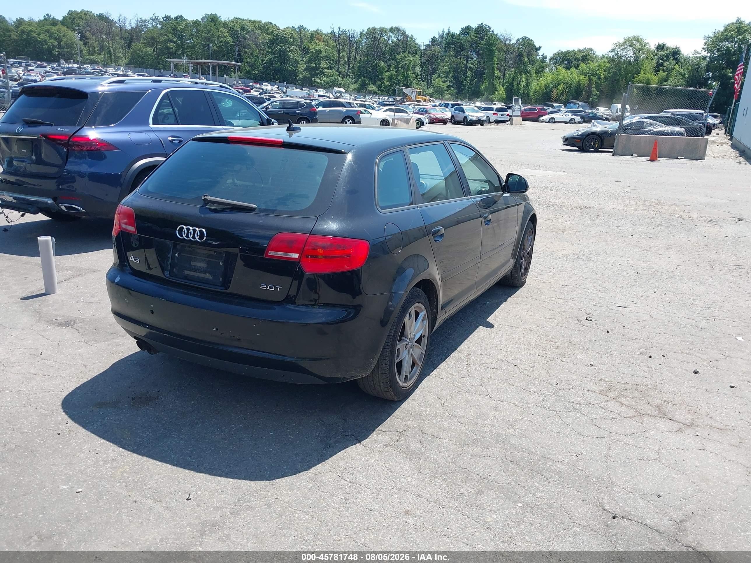 2009 Audi A3 2.0t Black vin: WAUHF98P79A118767