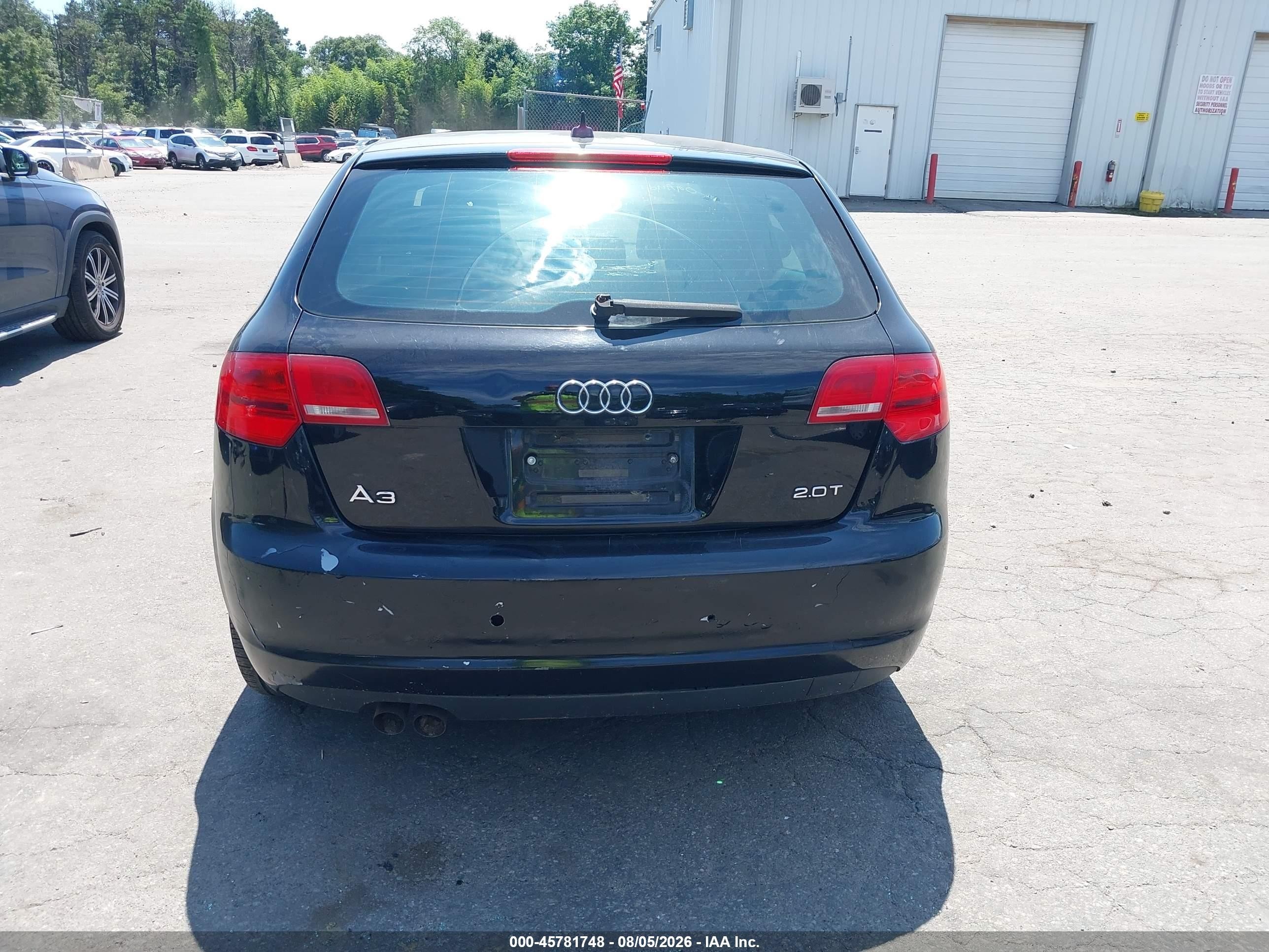 2009 Audi A3 2.0t Black vin: WAUHF98P79A118767