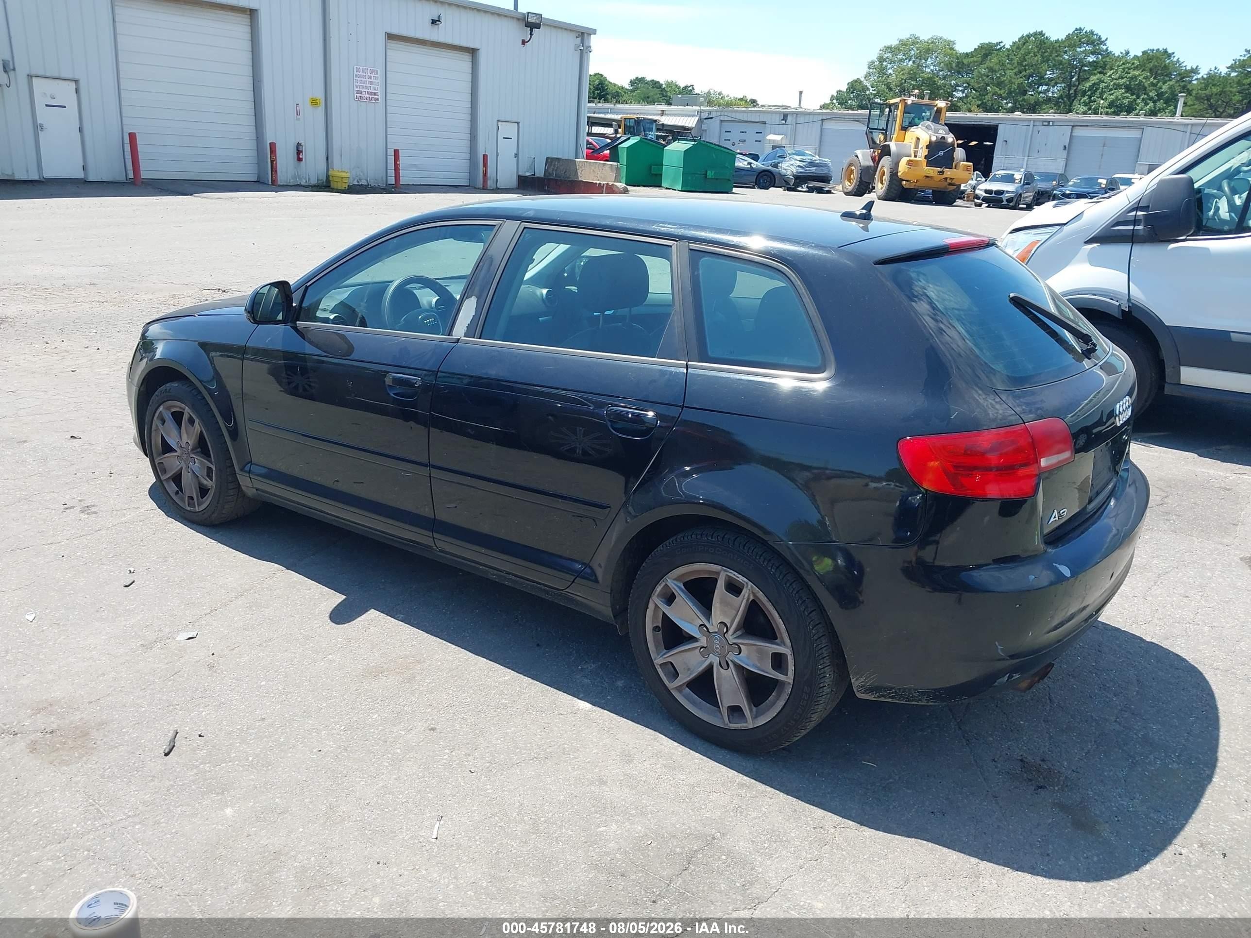 2009 Audi A3 2.0t Black vin: WAUHF98P79A118767