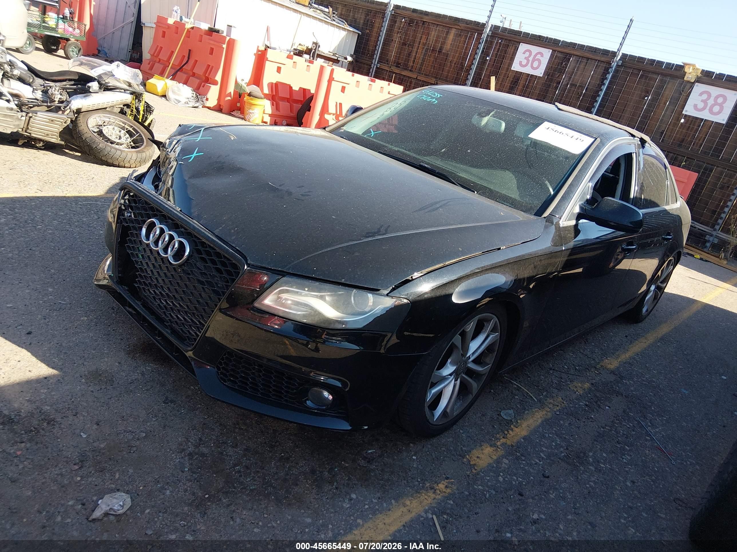 2011 Audi A4 2.0t Premium Black vin: WAUHFAFL1BN045329