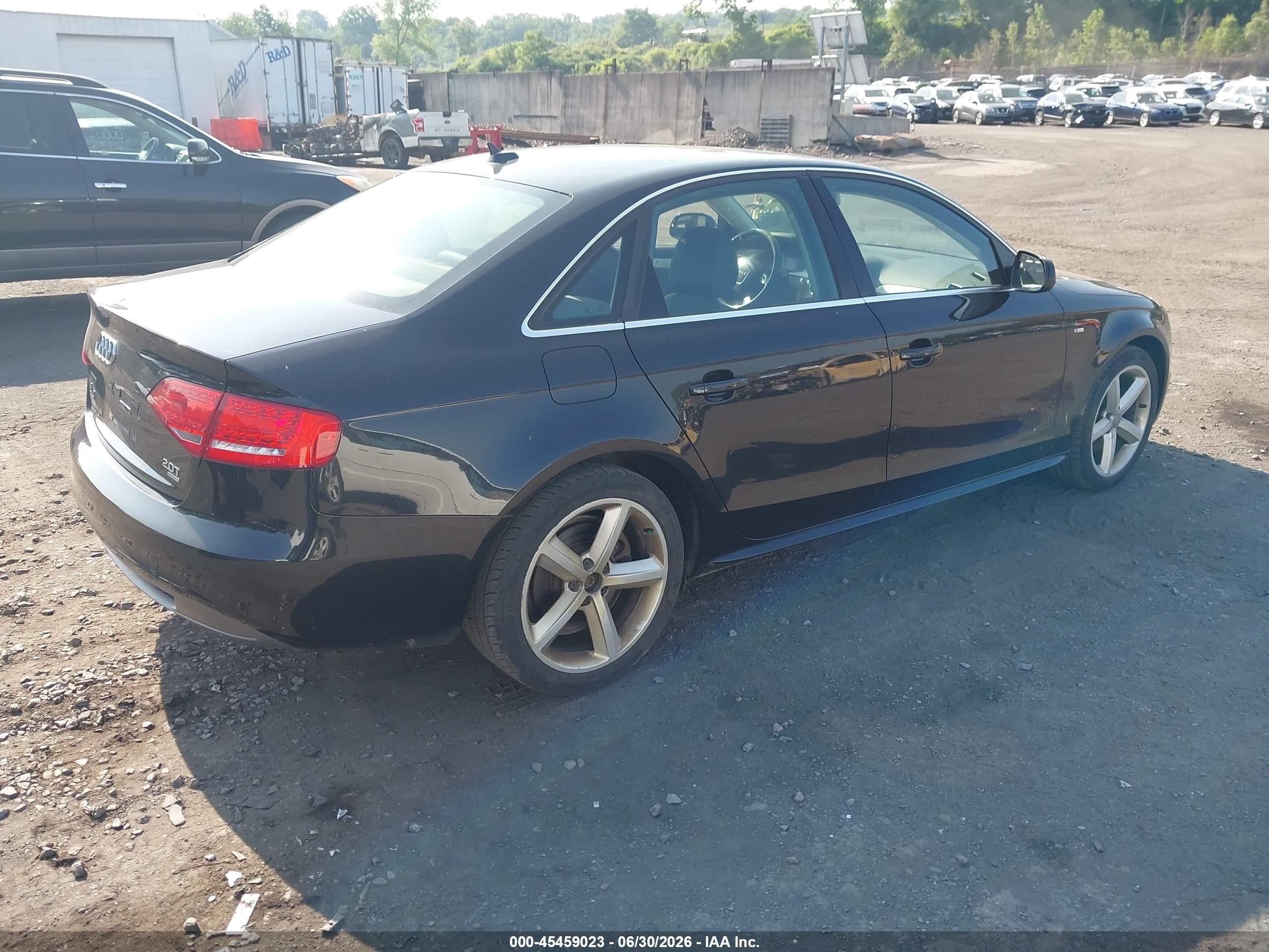2012 Audi A4 2.0t Premium Plus Black vin: WAUHFAFL2CA116367