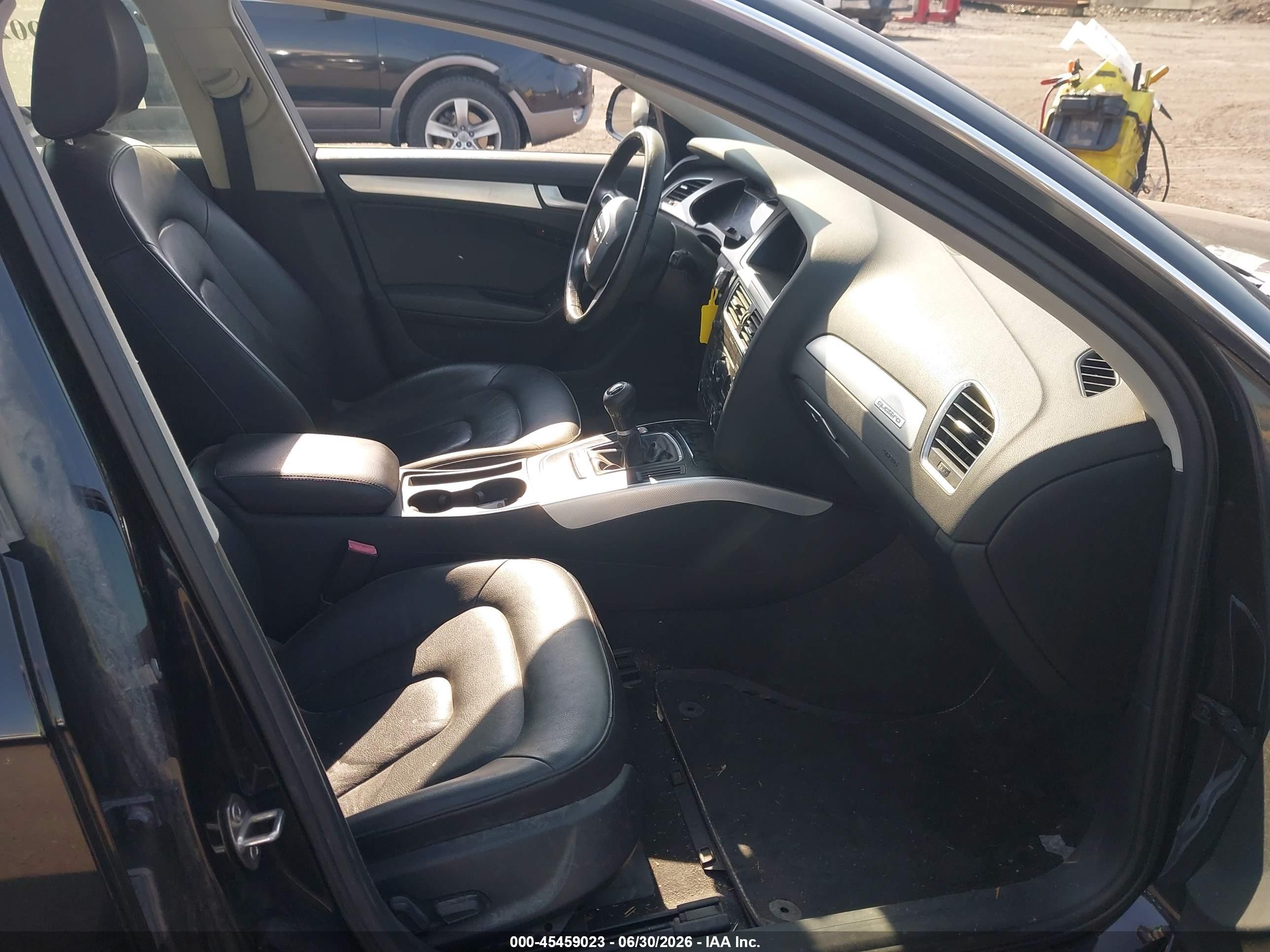 2012 Audi A4 2.0t Premium Plus Black vin: WAUHFAFL2CA116367
