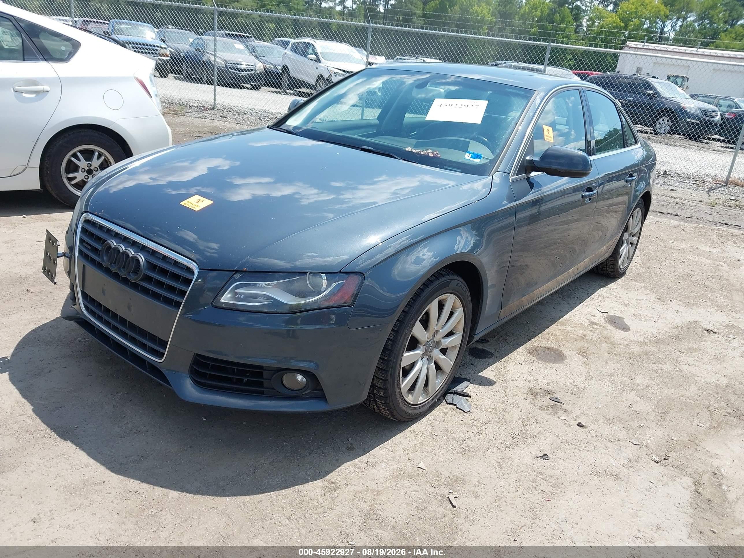 2011 Audi A4 Premium Plus Gray vin: WAUHFAFL3BN047731