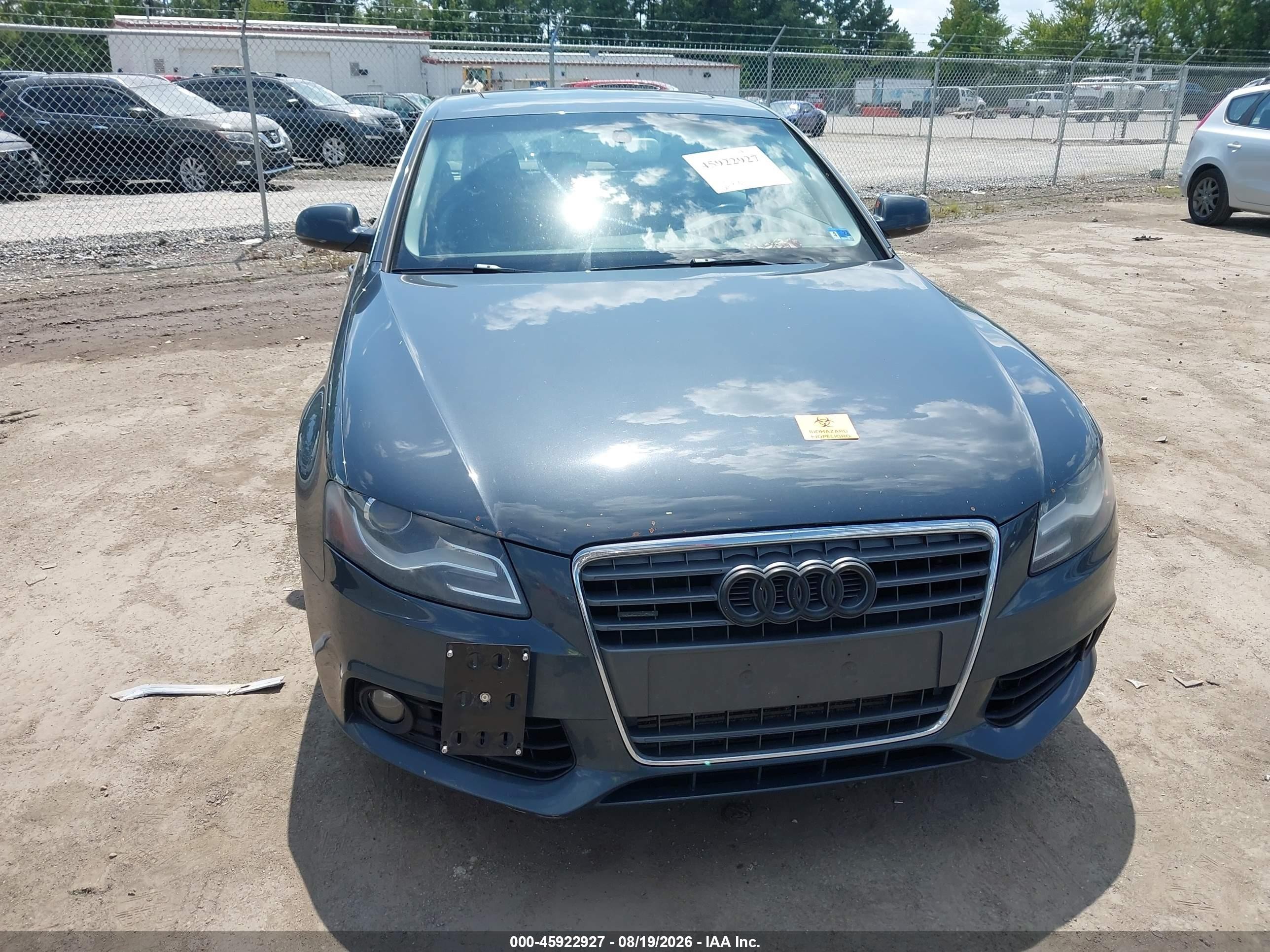 2011 Audi A4 Premium Plus Gray vin: WAUHFAFL3BN047731
