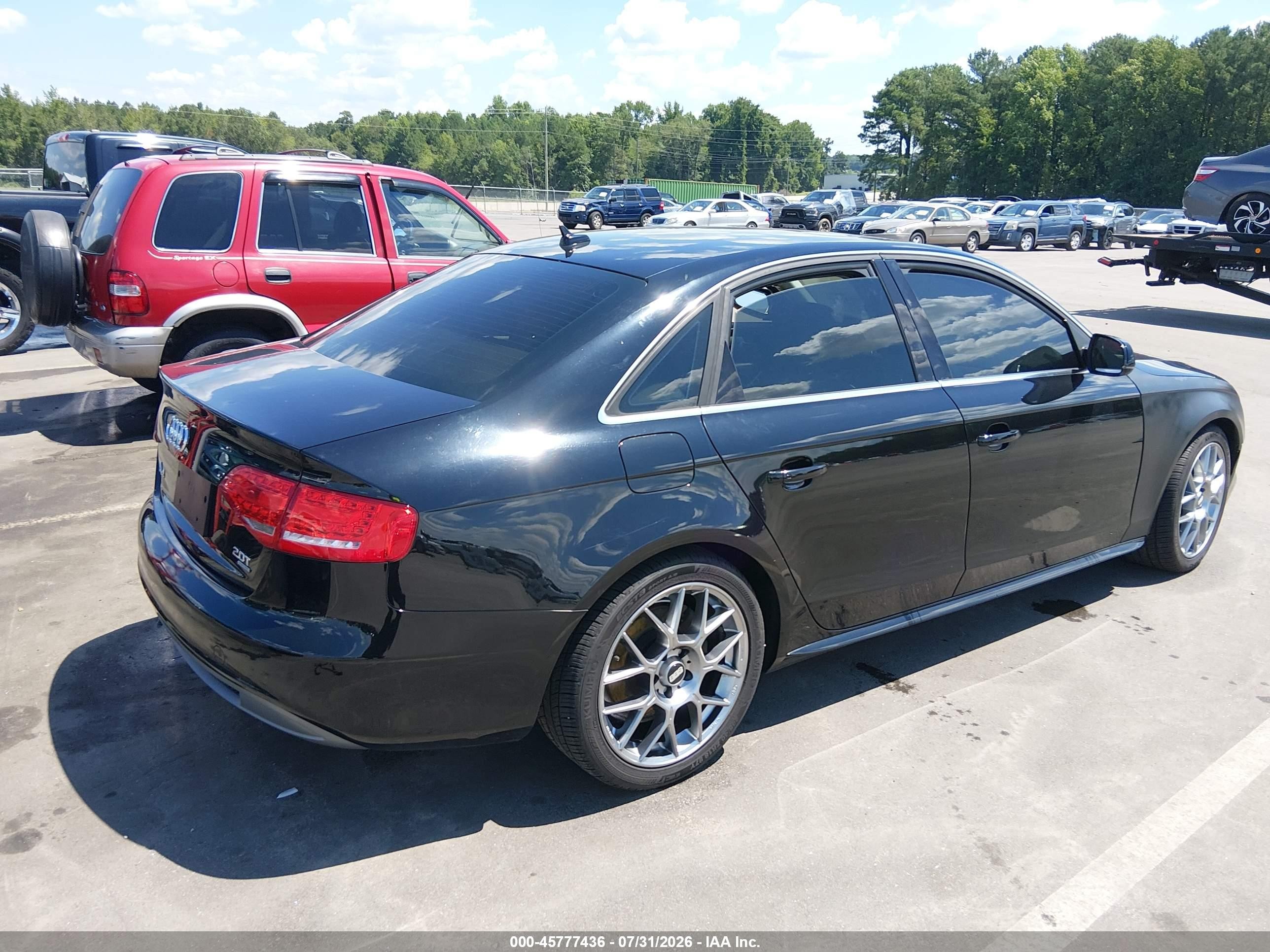 2012 Audi A4 2.0t Premium Black vin: WAUHFAFL3CN014777