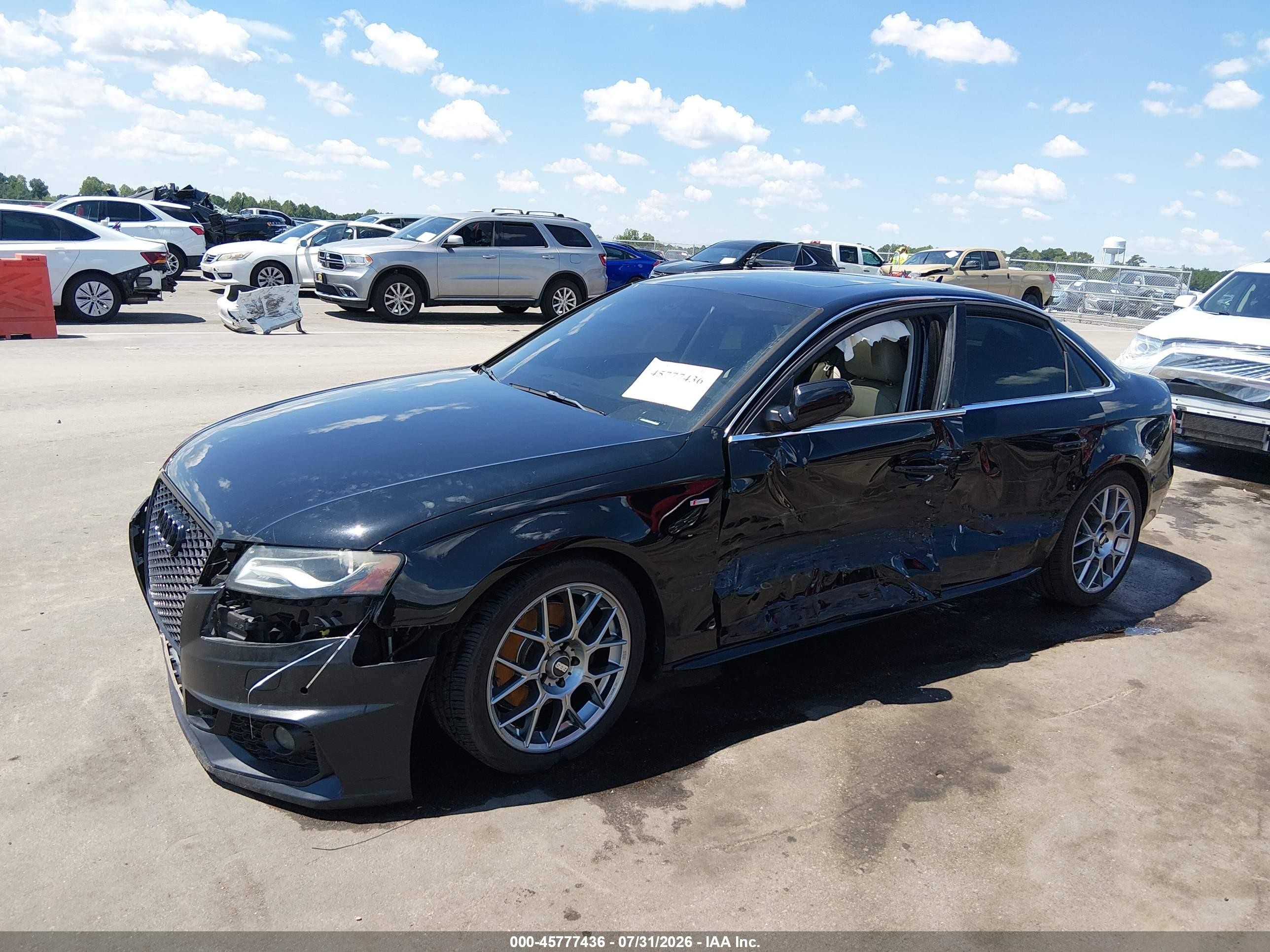 2012 Audi A4 2.0t Premium Black vin: WAUHFAFL3CN014777