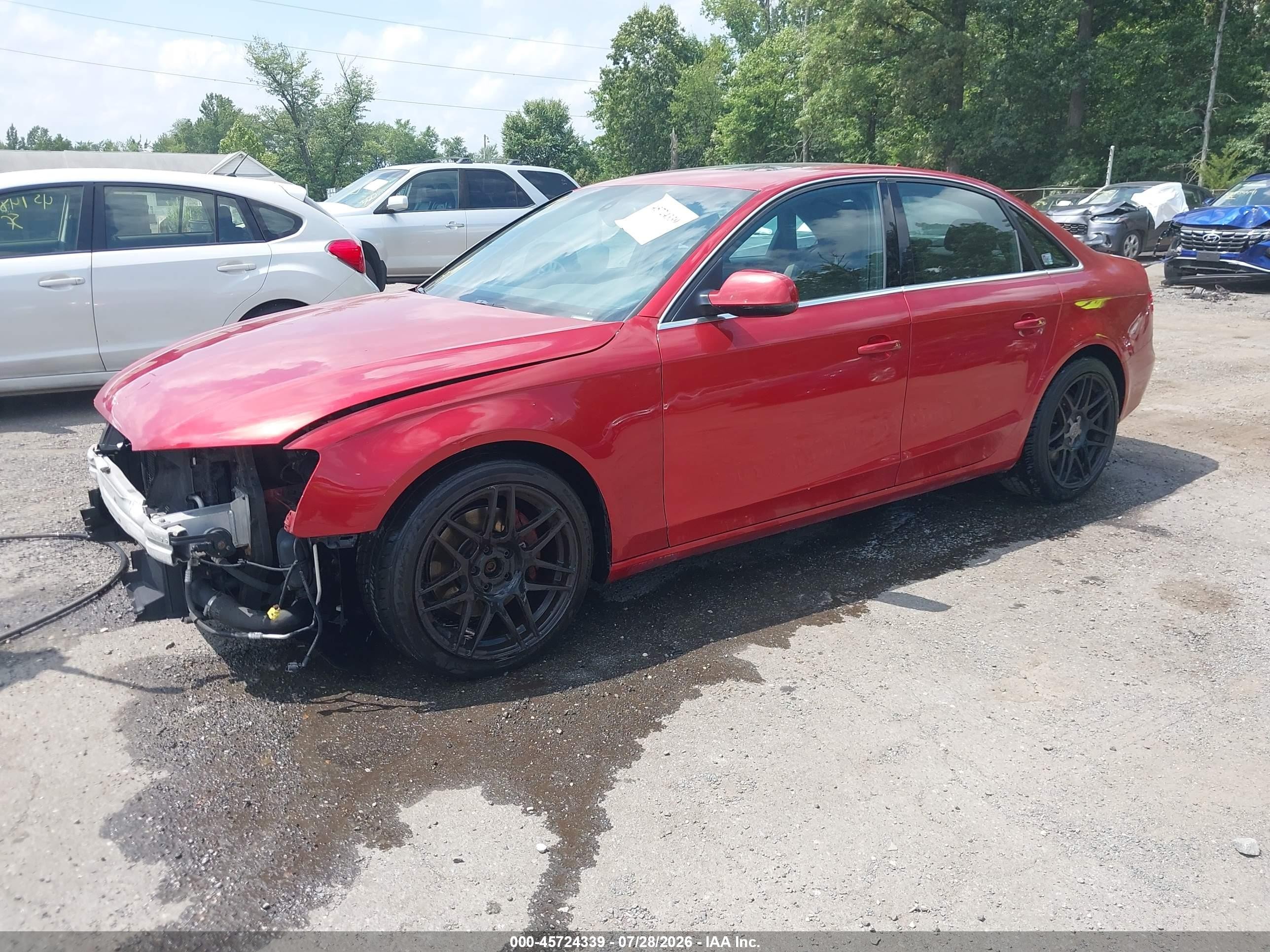 2013 Audi A4 2.0t Premium Оранжевый vin: WAUHFAFL4DA170027