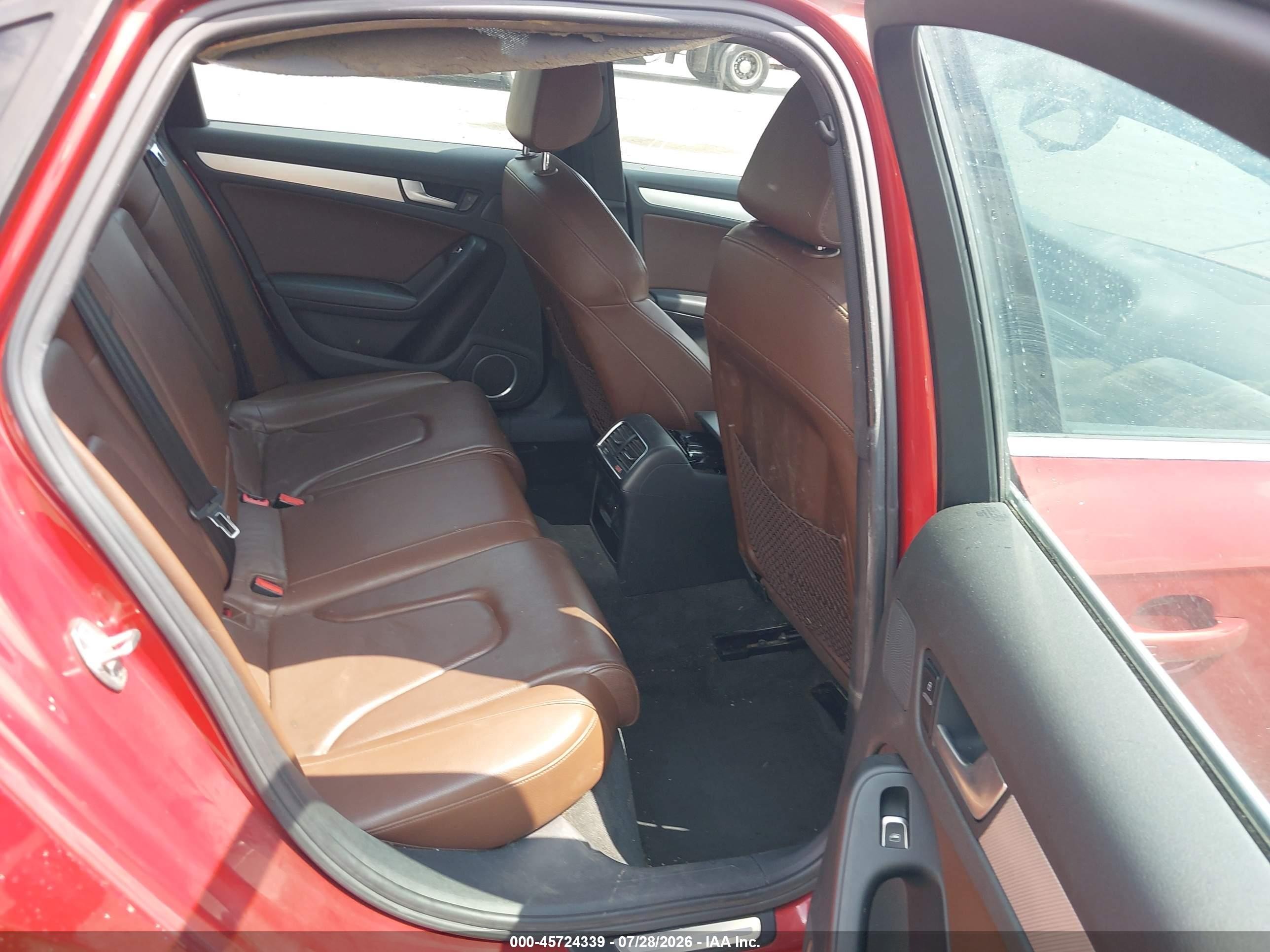 2013 Audi A4 2.0t Premium Оранжевый vin: WAUHFAFL4DA170027