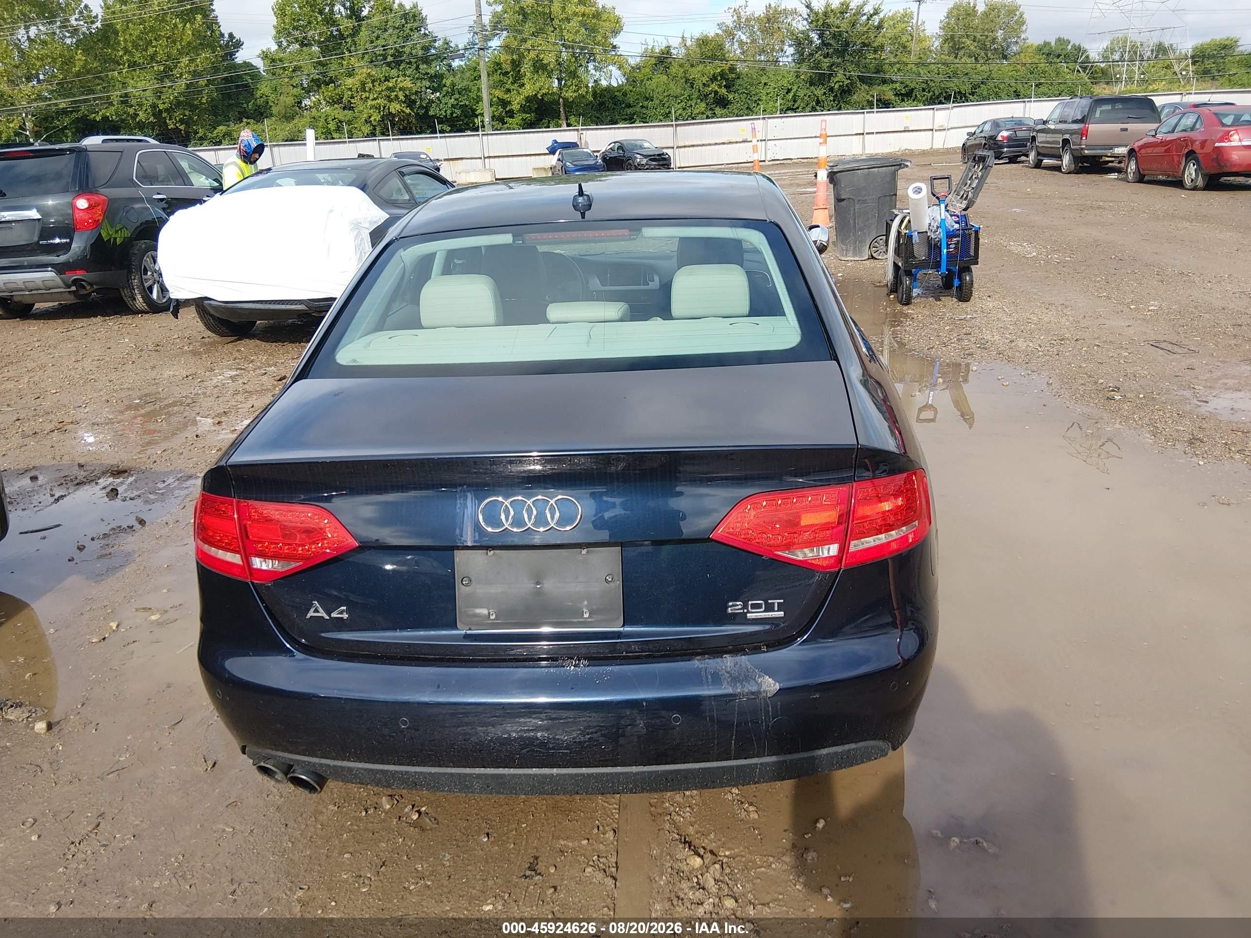 2011 Audi A4 2.0t Premium Синий vin: WAUHFAFL6BN018854