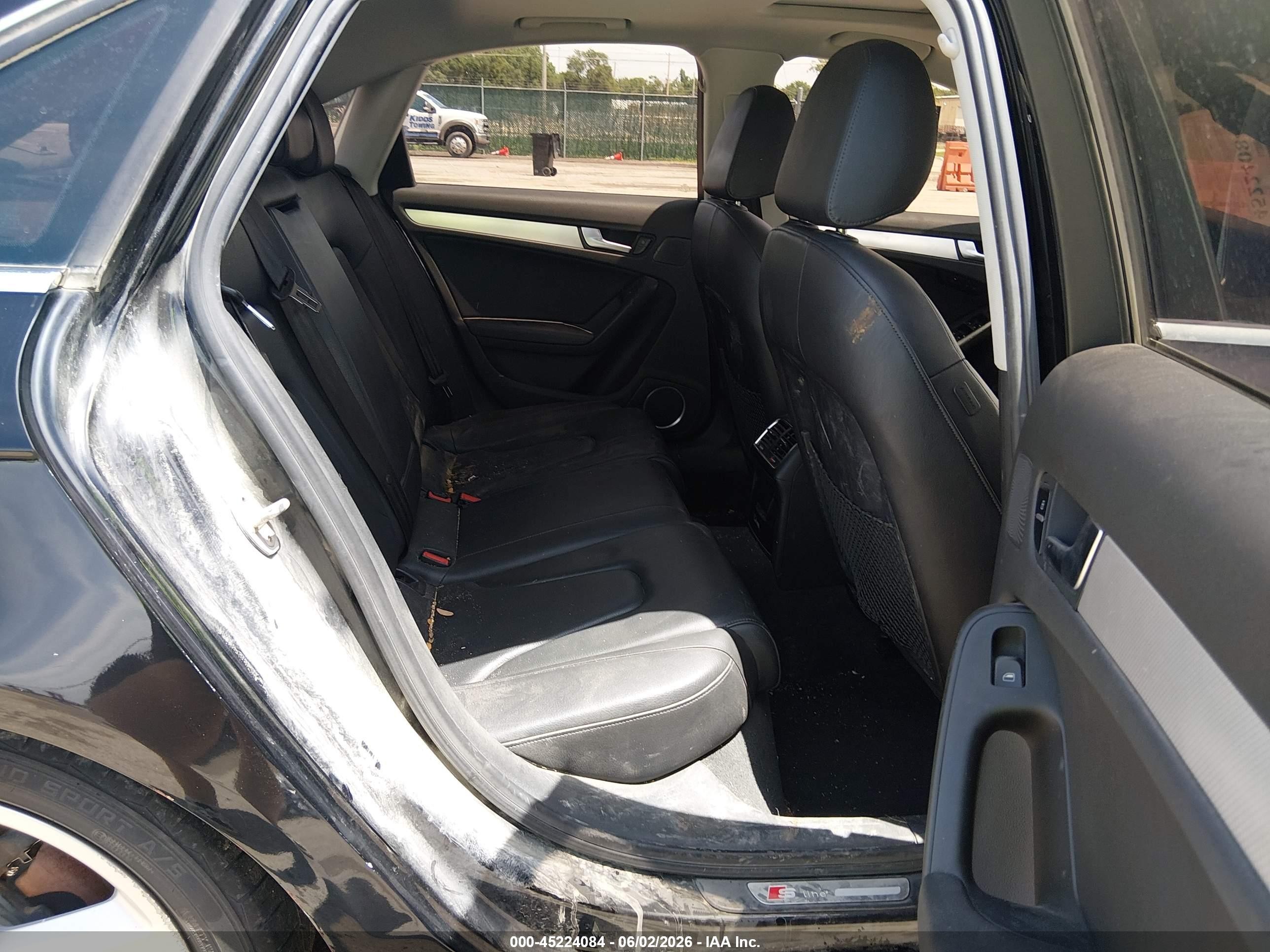 2012 Audi A4 2.0t Premium Black vin: WAUHFAFL7CA112590