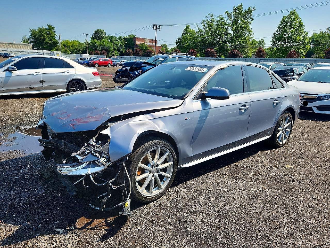 2015 Audi A4 Premium Plus Silver vin: WAUHFAFL7FN004189