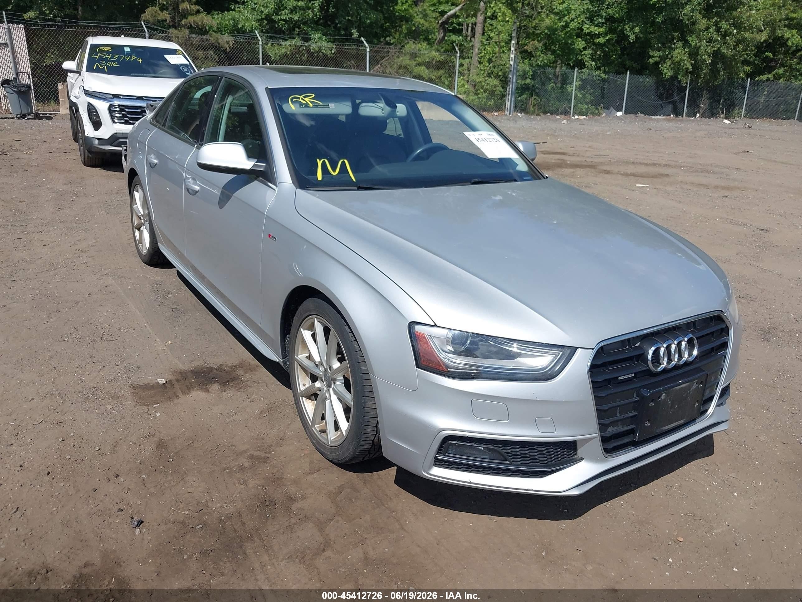 2014 Audi A4 2.0t Premium Silver vin: WAUHFAFL8EN019055