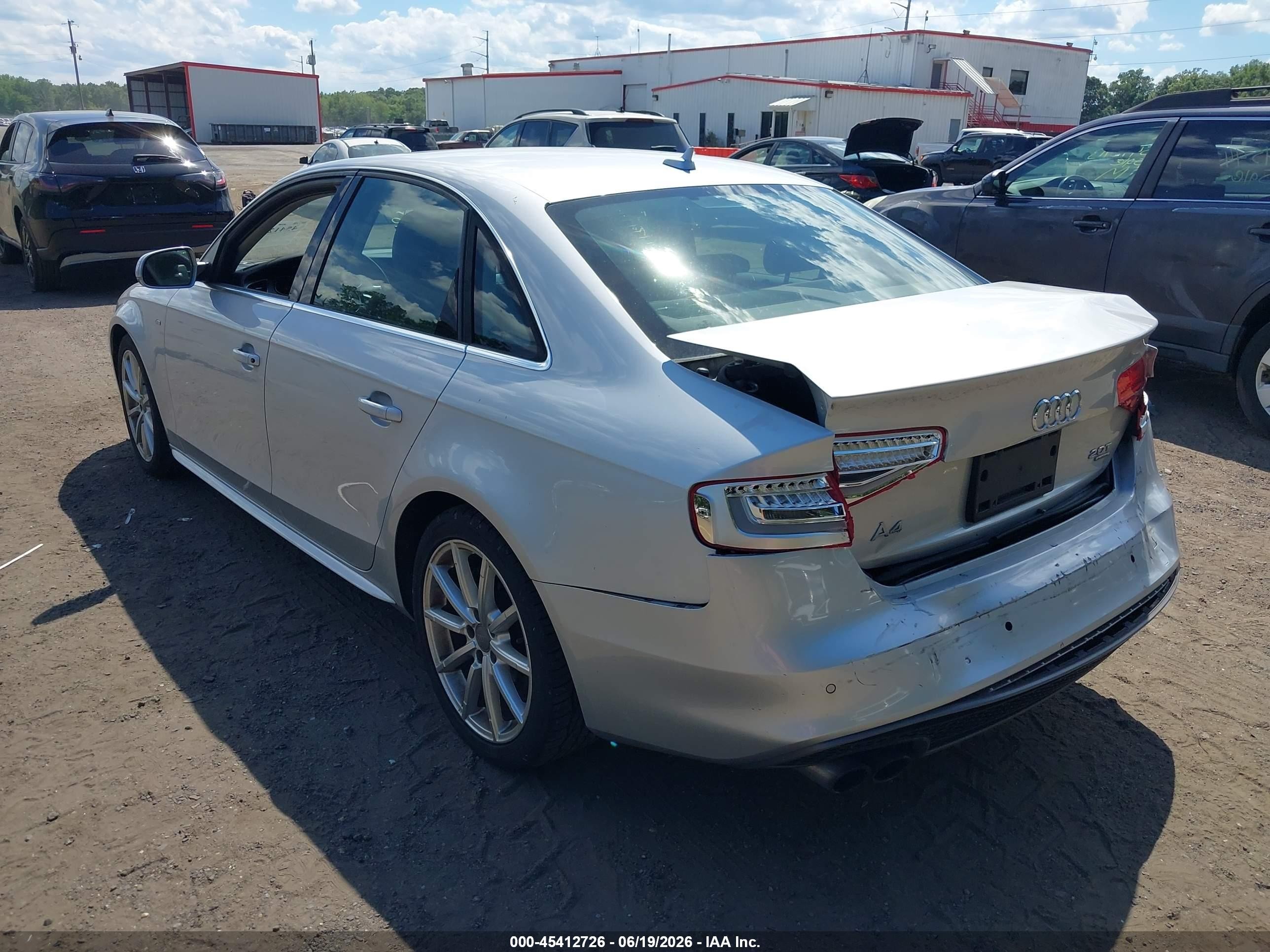 2014 Audi A4 2.0t Premium Silver vin: WAUHFAFL8EN019055