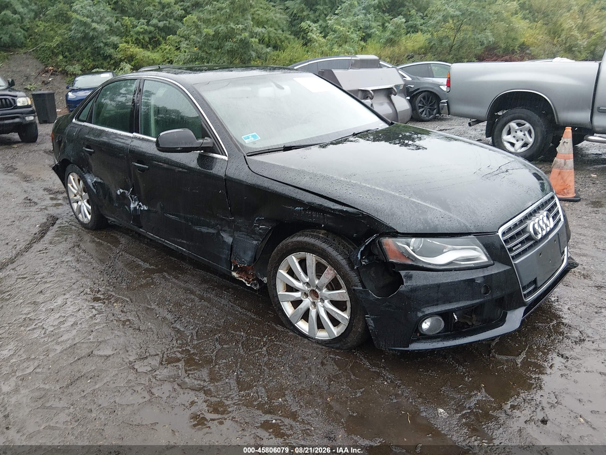 2011 Audi A4 2.0t Premium Черный vin: WAUHFAFLXBN002348