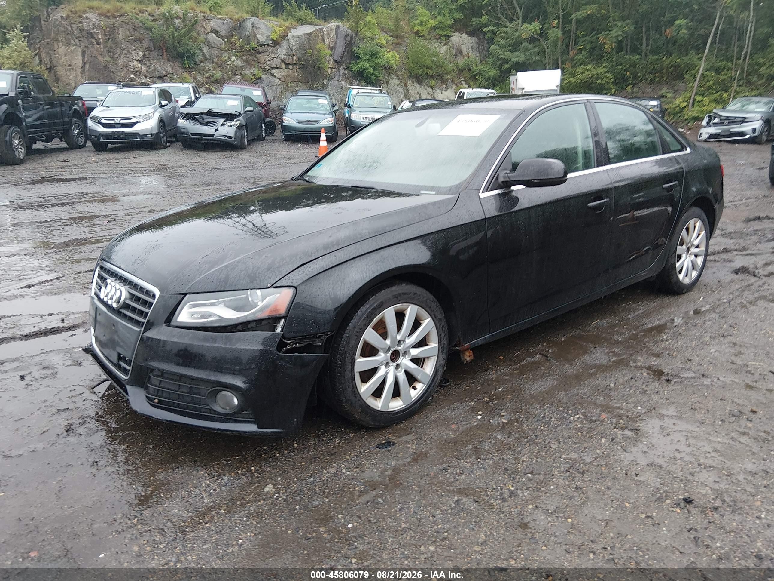 2011 Audi A4 2.0t Premium Черный vin: WAUHFAFLXBN002348