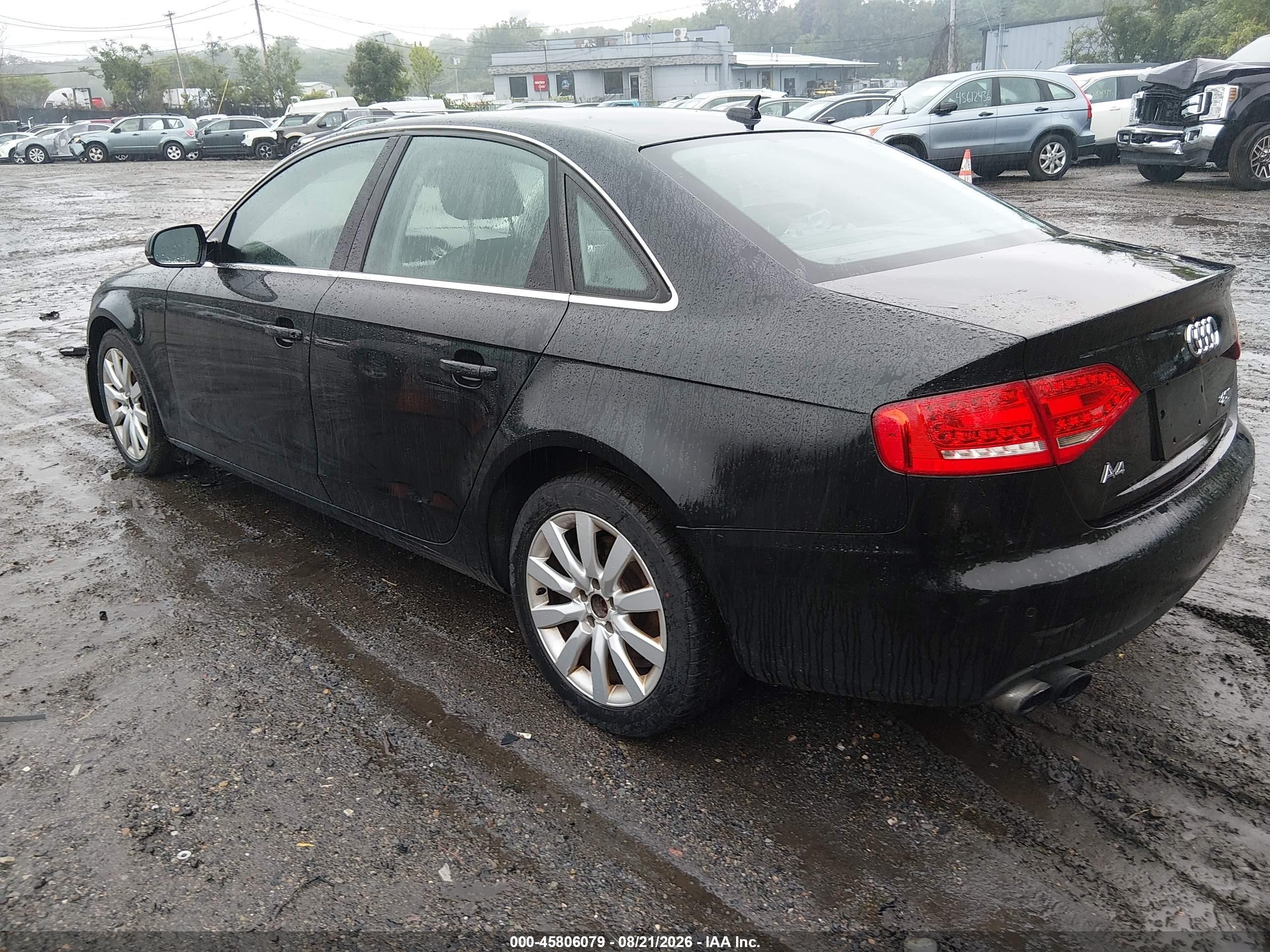 2011 Audi A4 2.0t Premium Черный vin: WAUHFAFLXBN002348