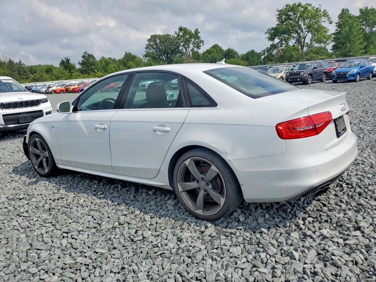 2014 Audi A4 Premium Plus White vin: WAUHFAFLXEA040741