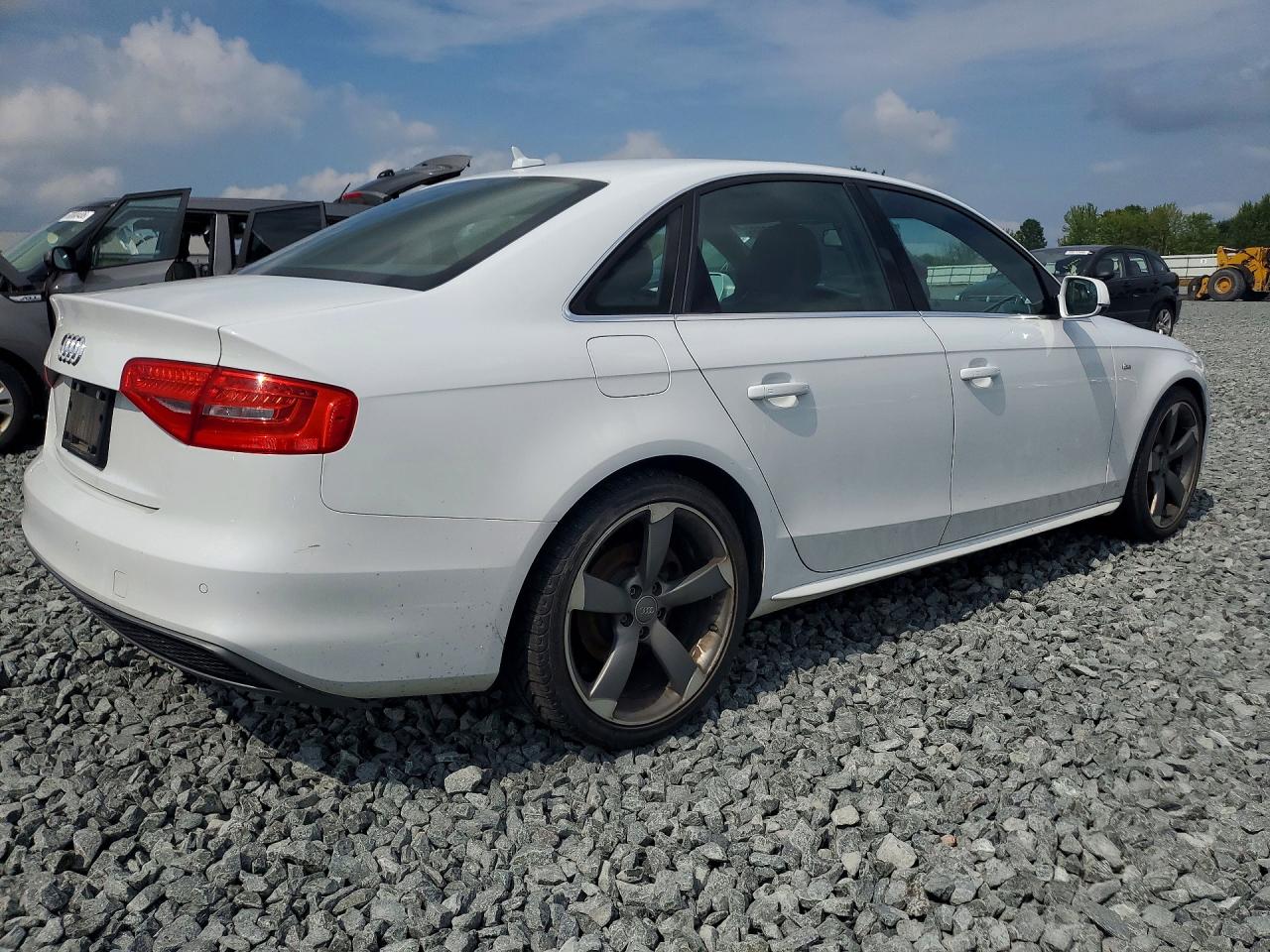 2014 Audi A4 Premium Plus White vin: WAUHFAFLXEA040741