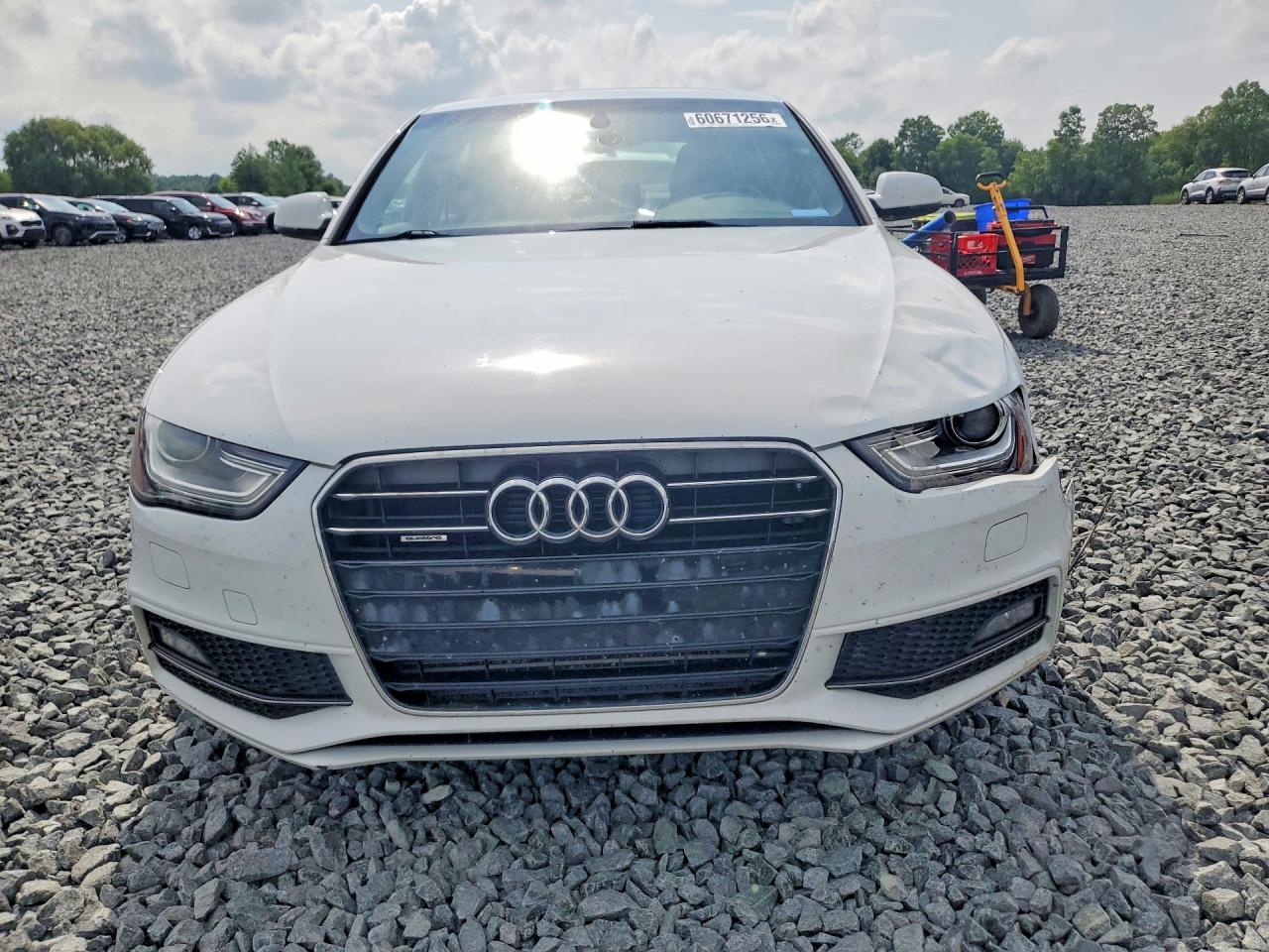 2014 Audi A4 Premium Plus White vin: WAUHFAFLXEA040741