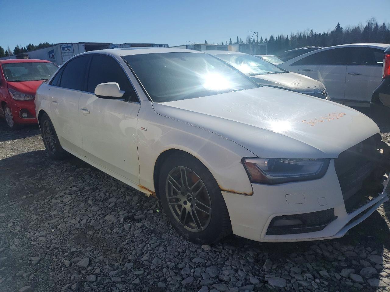 2013 Audi A4 Premium White vin: WAUHFCFL7DA182443