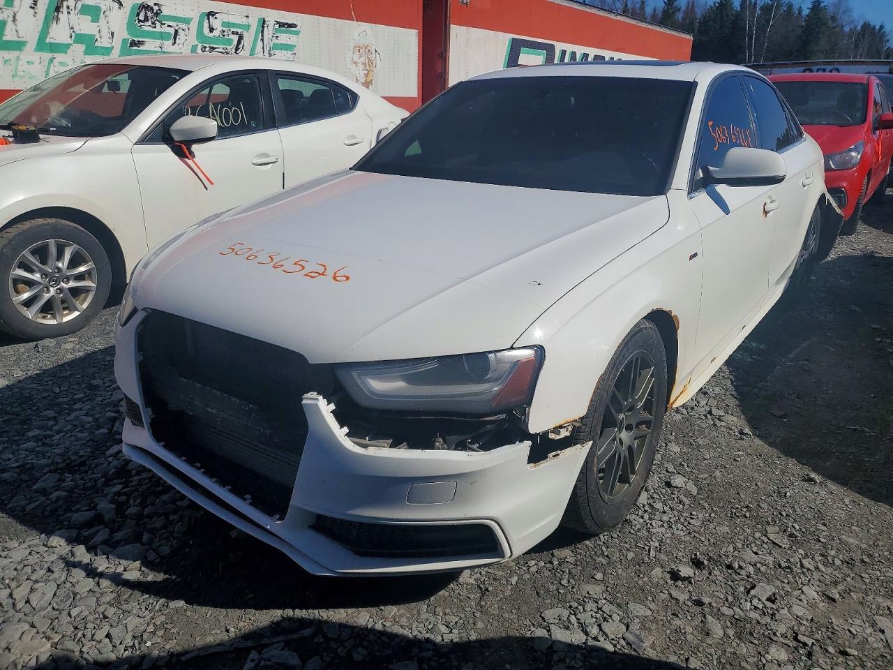 2013 Audi A4 Premium White vin: WAUHFCFL7DA182443
