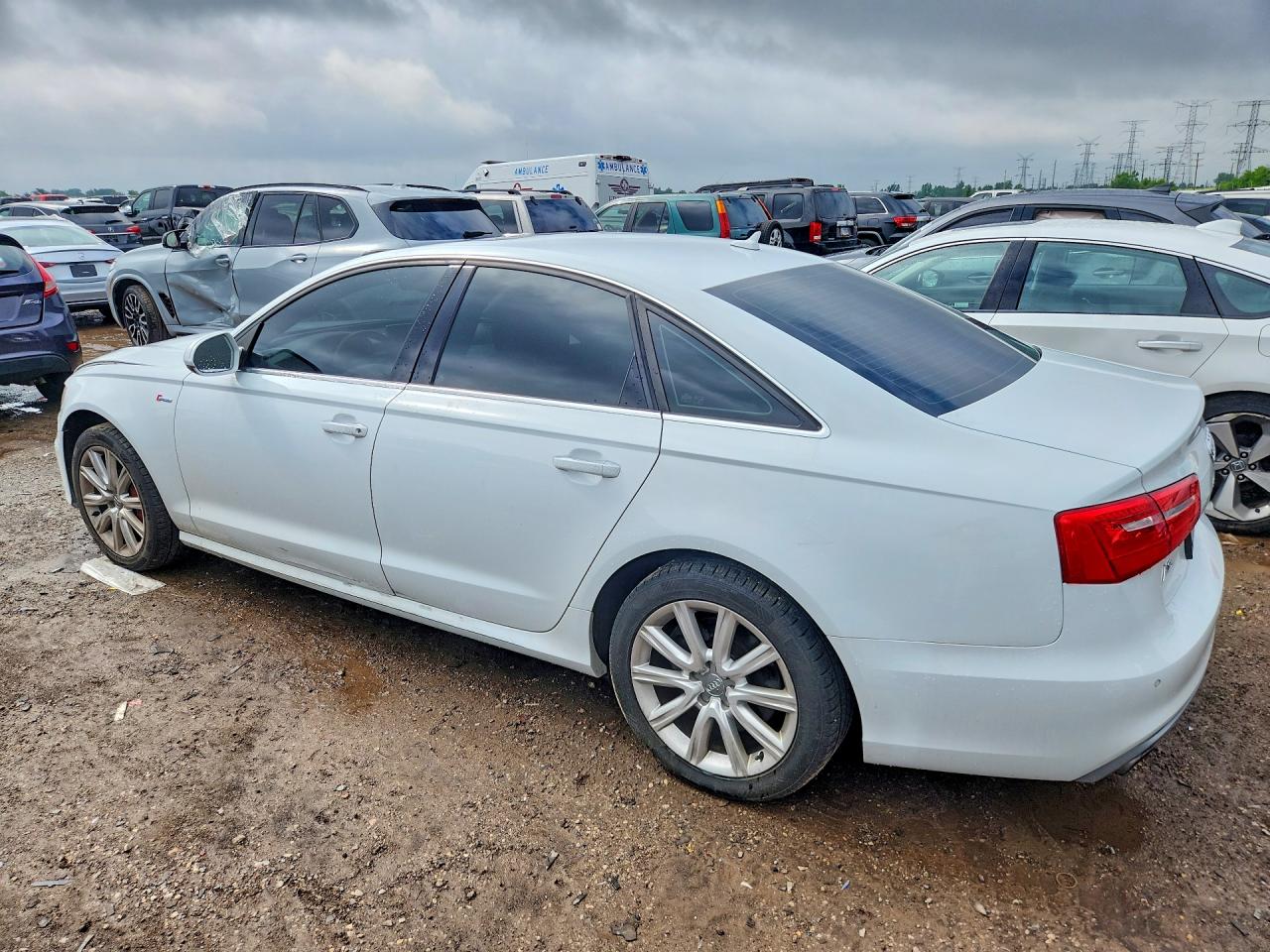 2012 Audi A6 Prestige White vin: WAUHGAFC0CN034305