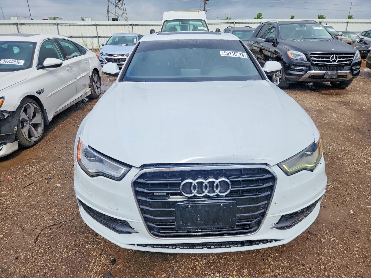 2012 Audi A6 Prestige White vin: WAUHGAFC0CN034305