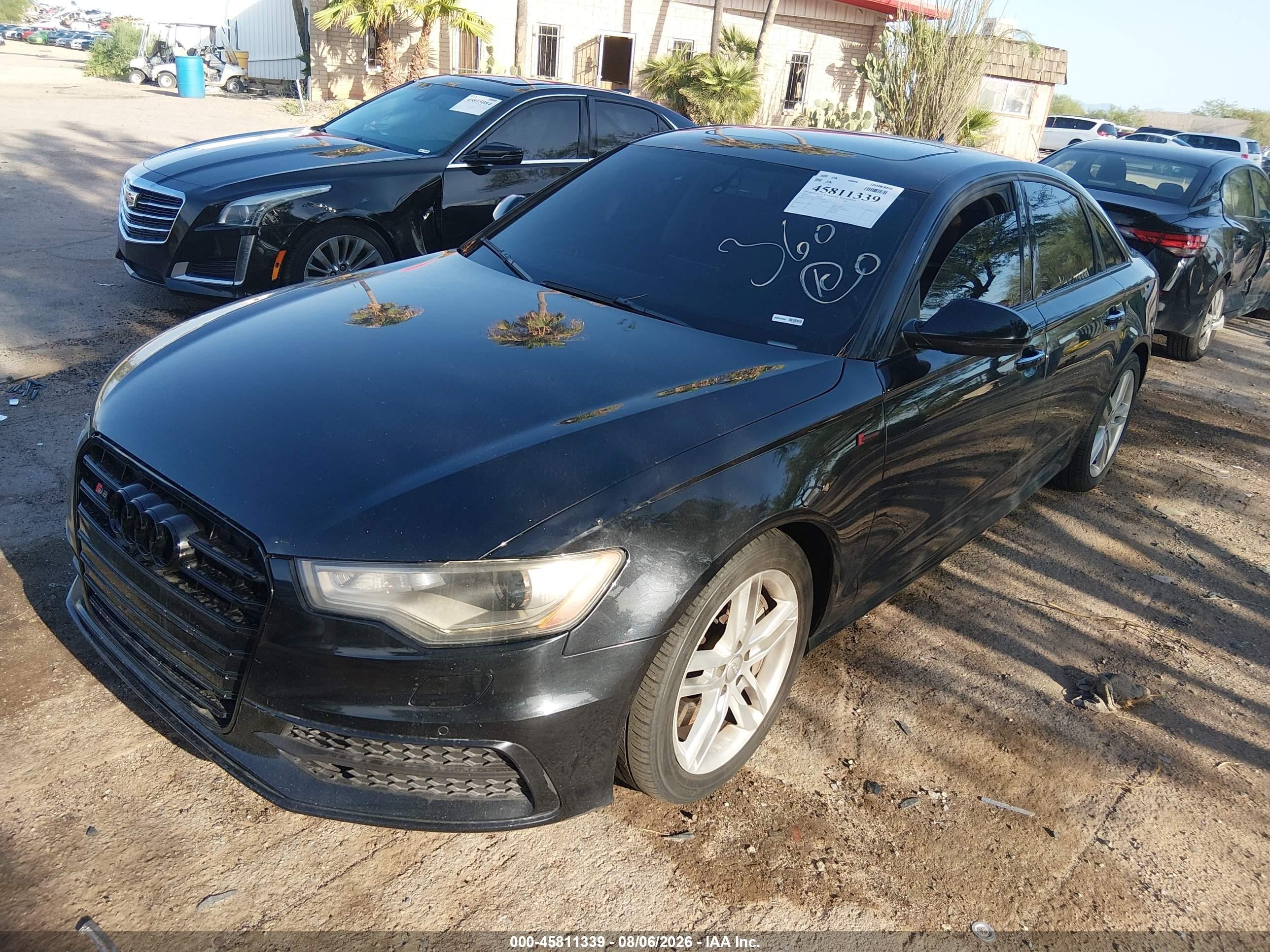 2012 Audi A6 3.0t Prestige Black vin: WAUHGAFC0CN161958