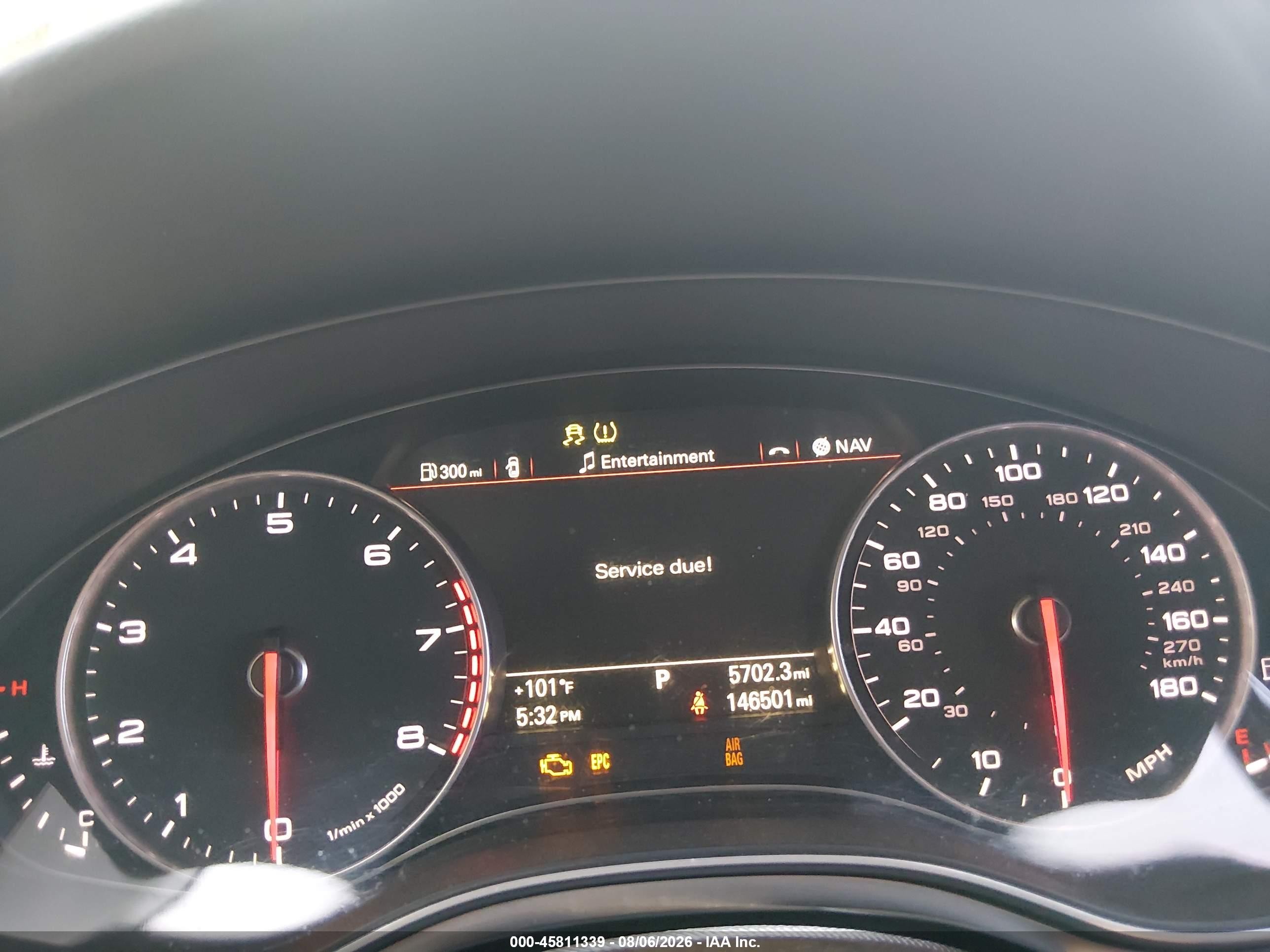 2012 Audi A6 3.0t Prestige Black vin: WAUHGAFC0CN161958