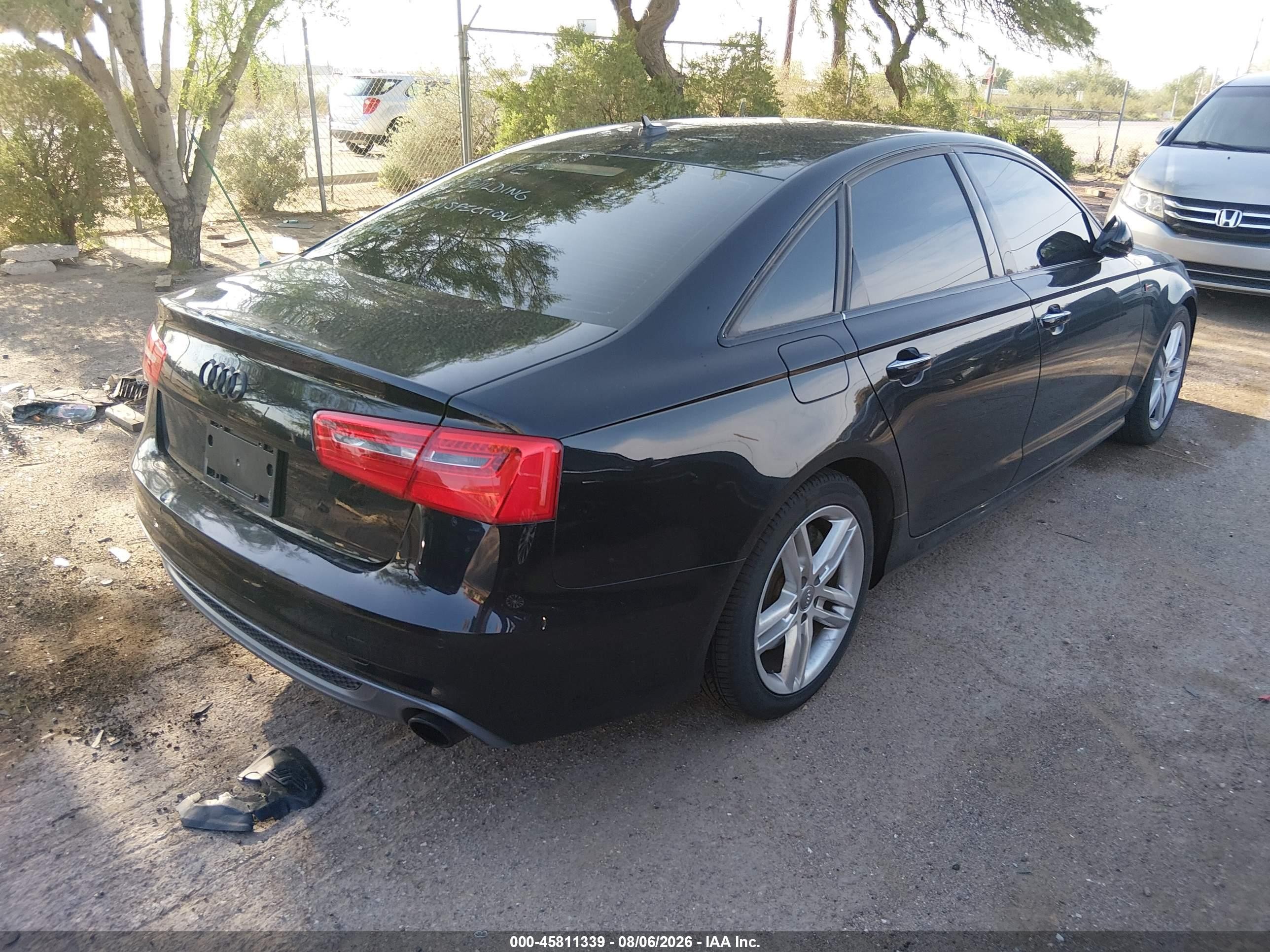 2012 Audi A6 3.0t Prestige Black vin: WAUHGAFC0CN161958