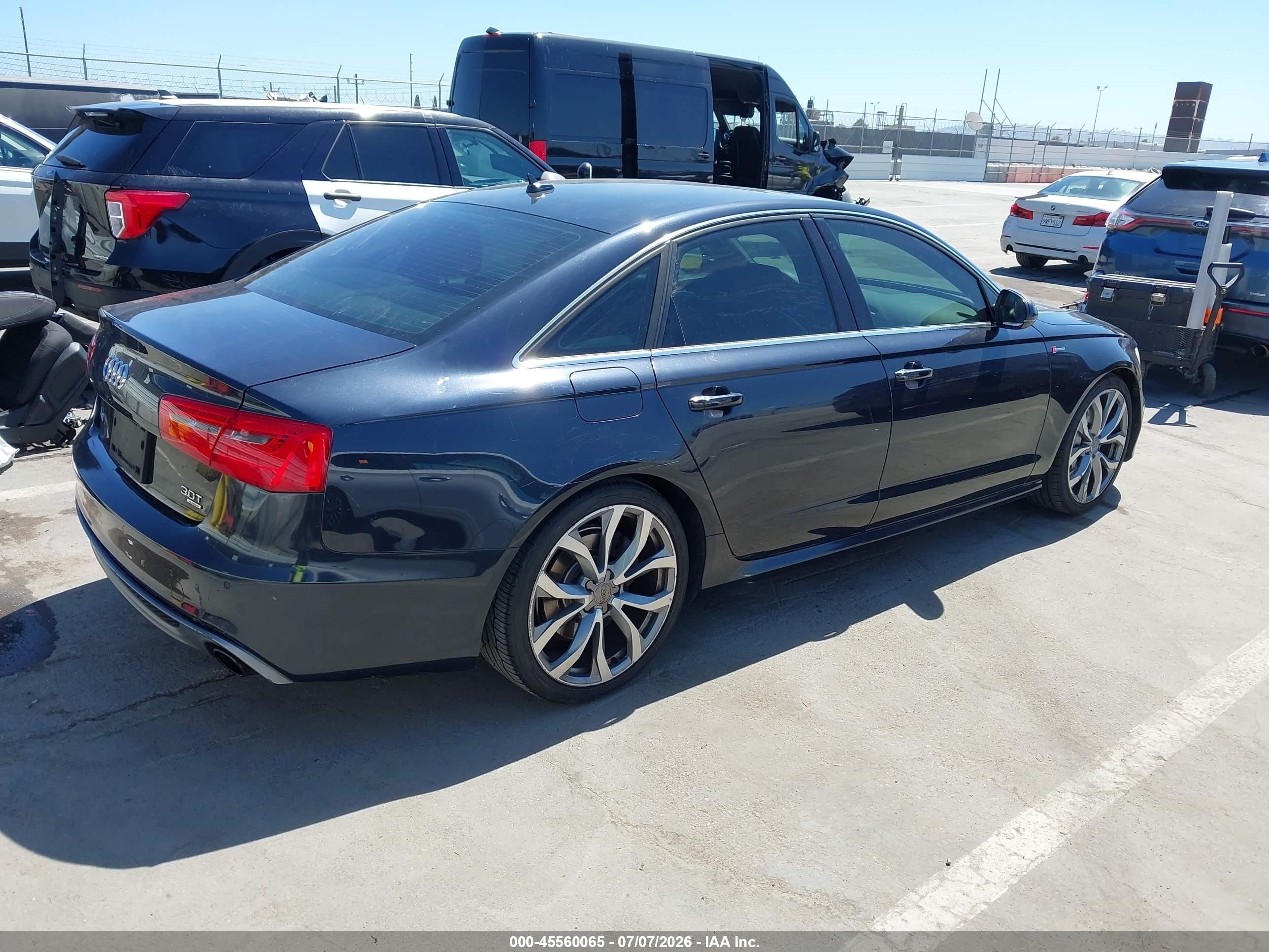 2012 Audi A6 3.0t Prestige Blue vin: WAUHGAFC0CN166688