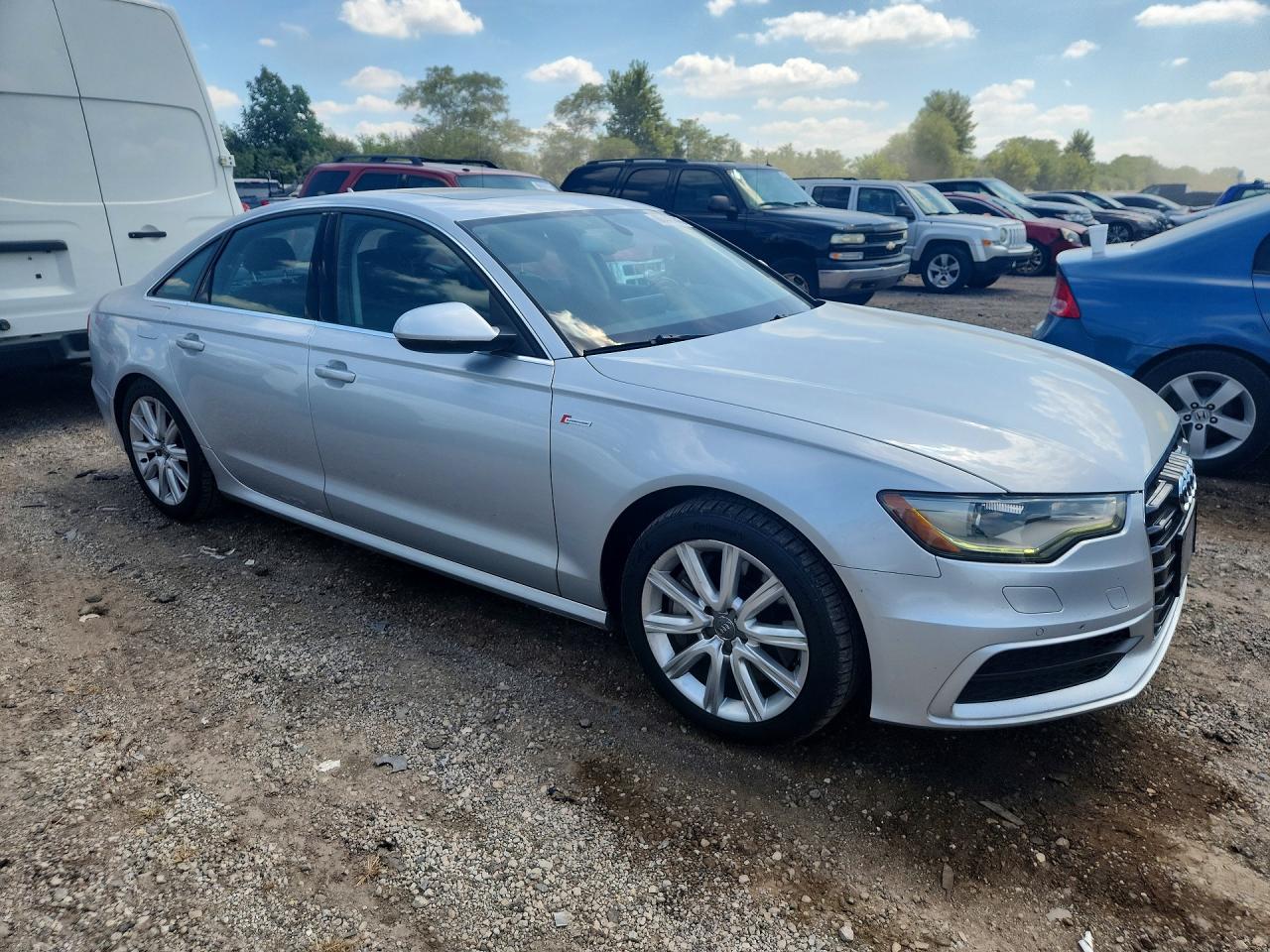 2013 Audi A6 Prestige Silver vin: WAUHGAFC0DN015075