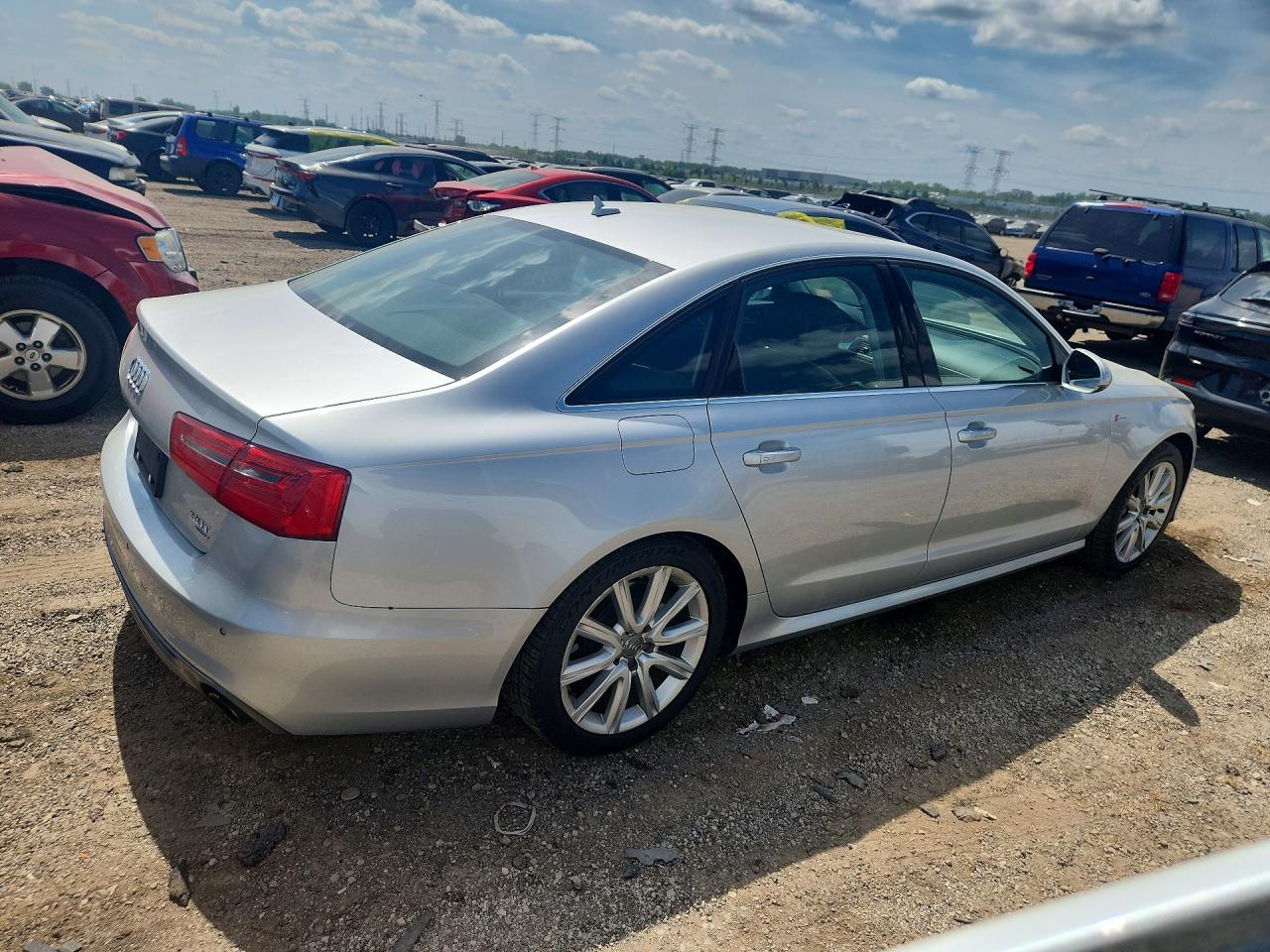 2013 Audi A6 Prestige Silver vin: WAUHGAFC0DN015075