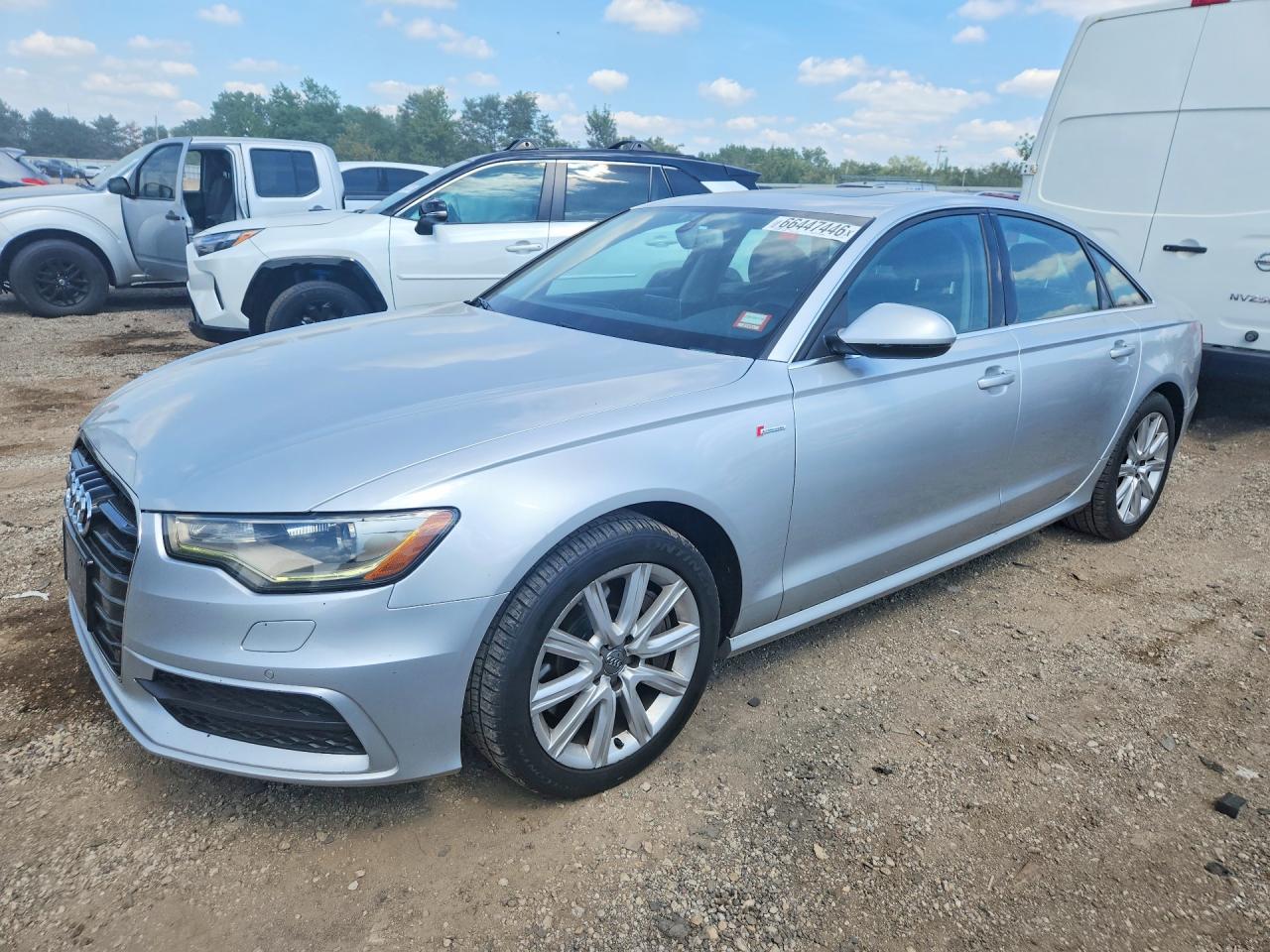 2013 Audi A6 Prestige Silver vin: WAUHGAFC0DN015075