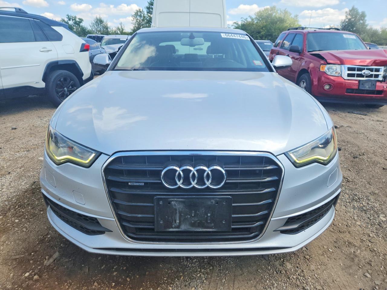 2013 Audi A6 Prestige Silver vin: WAUHGAFC0DN015075