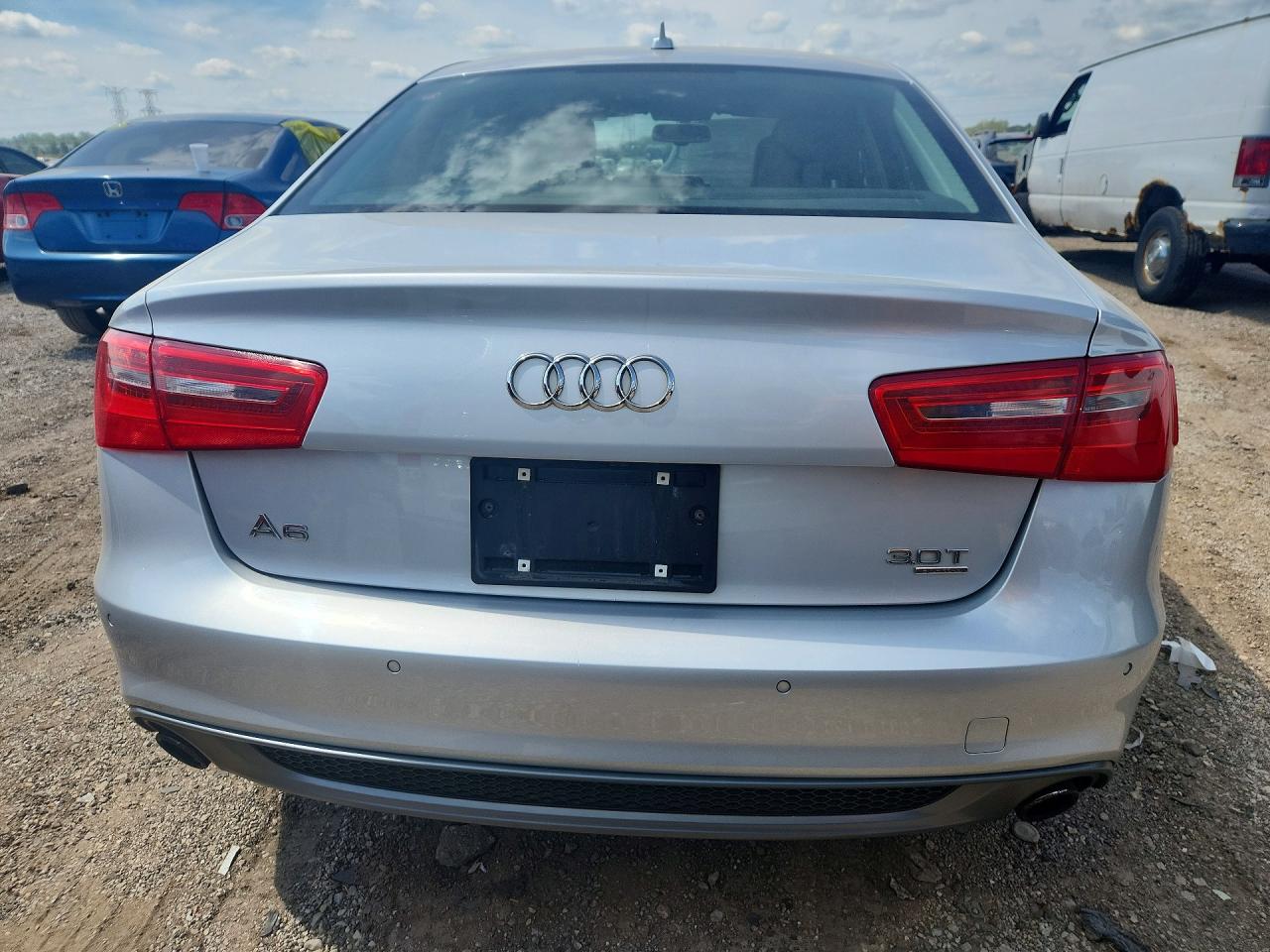 2013 Audi A6 Prestige Silver vin: WAUHGAFC0DN015075