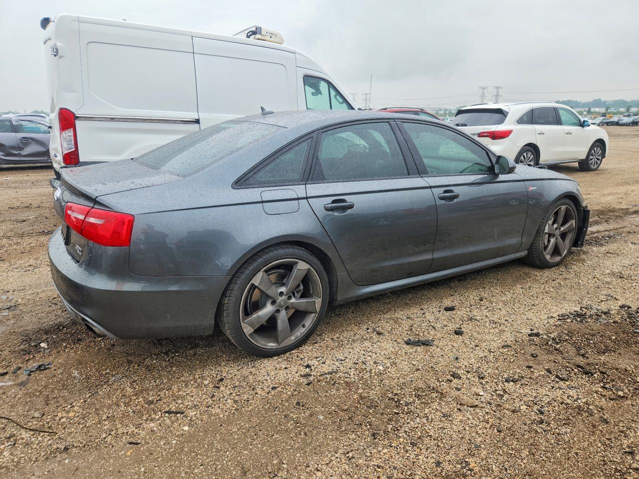 2014 Audi A6 Gray vin: WAUHGAFC0EN000223