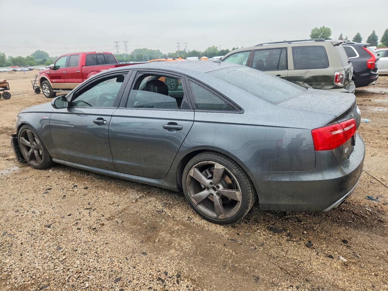 2014 Audi A6 Gray vin: WAUHGAFC0EN000223