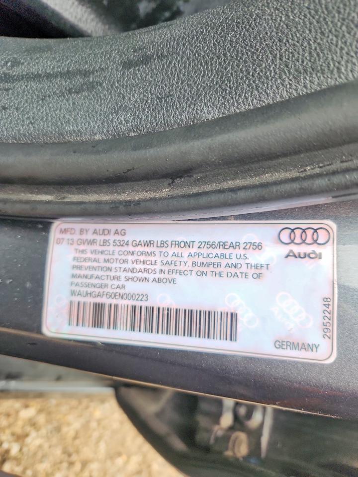 2014 Audi A6 Gray vin: WAUHGAFC0EN000223