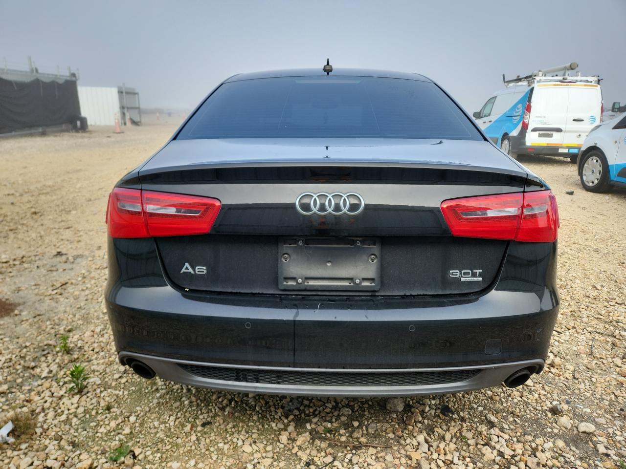 2015 Audi A6 Prestige Black vin: WAUHGAFC0FN025737 Damage: Rear Bumper/Cover, Scraped, 2 To 3 Inches