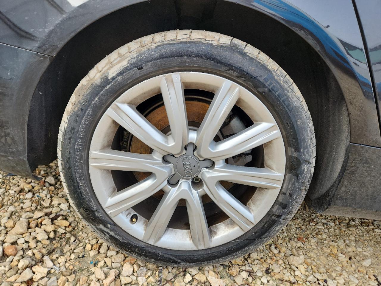 2015 Audi A6 Prestige Black vin: WAUHGAFC0FN025737 Damage: Right Rear Wheel, Curb Rash, 11 To 12 Inches