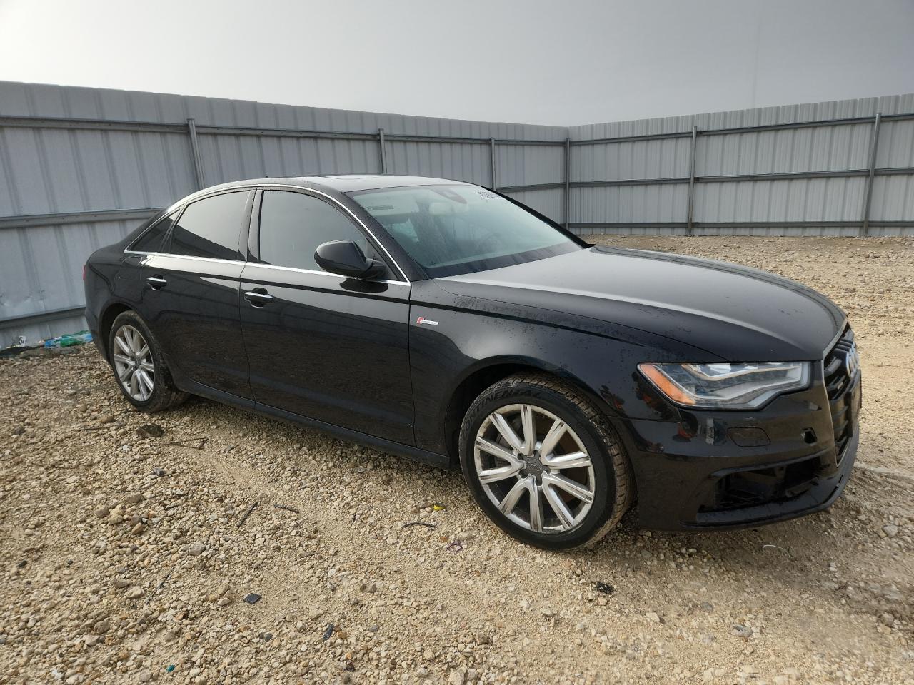 2015 Audi A6 Prestige Black vin: WAUHGAFC0FN025737 Damage: Right Front Door, Heavy Scratch, 1/2 To 1 Inch