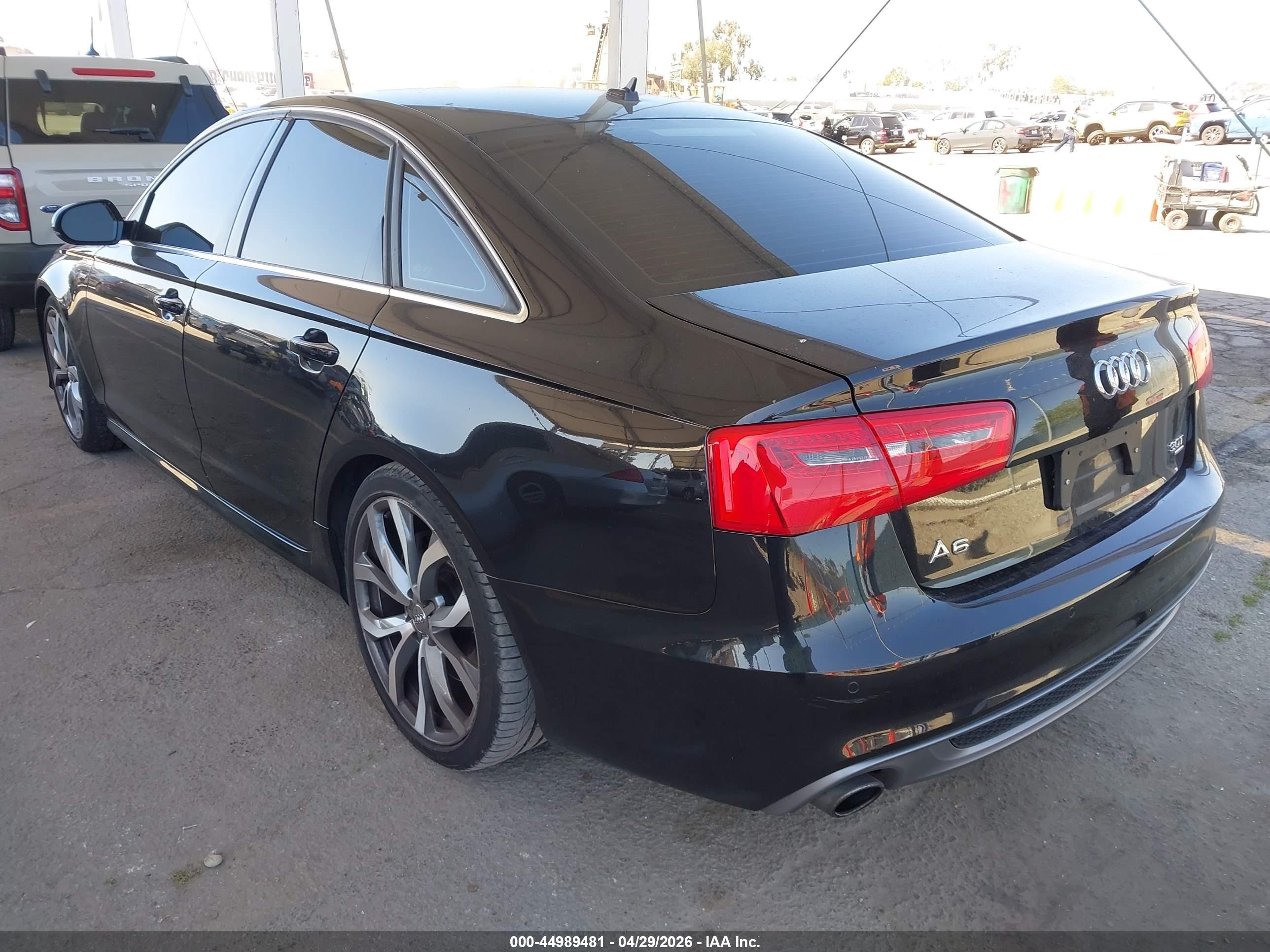 2012 Audi A6 3.0 Premium Black vin: WAUHGAFC1CN124966