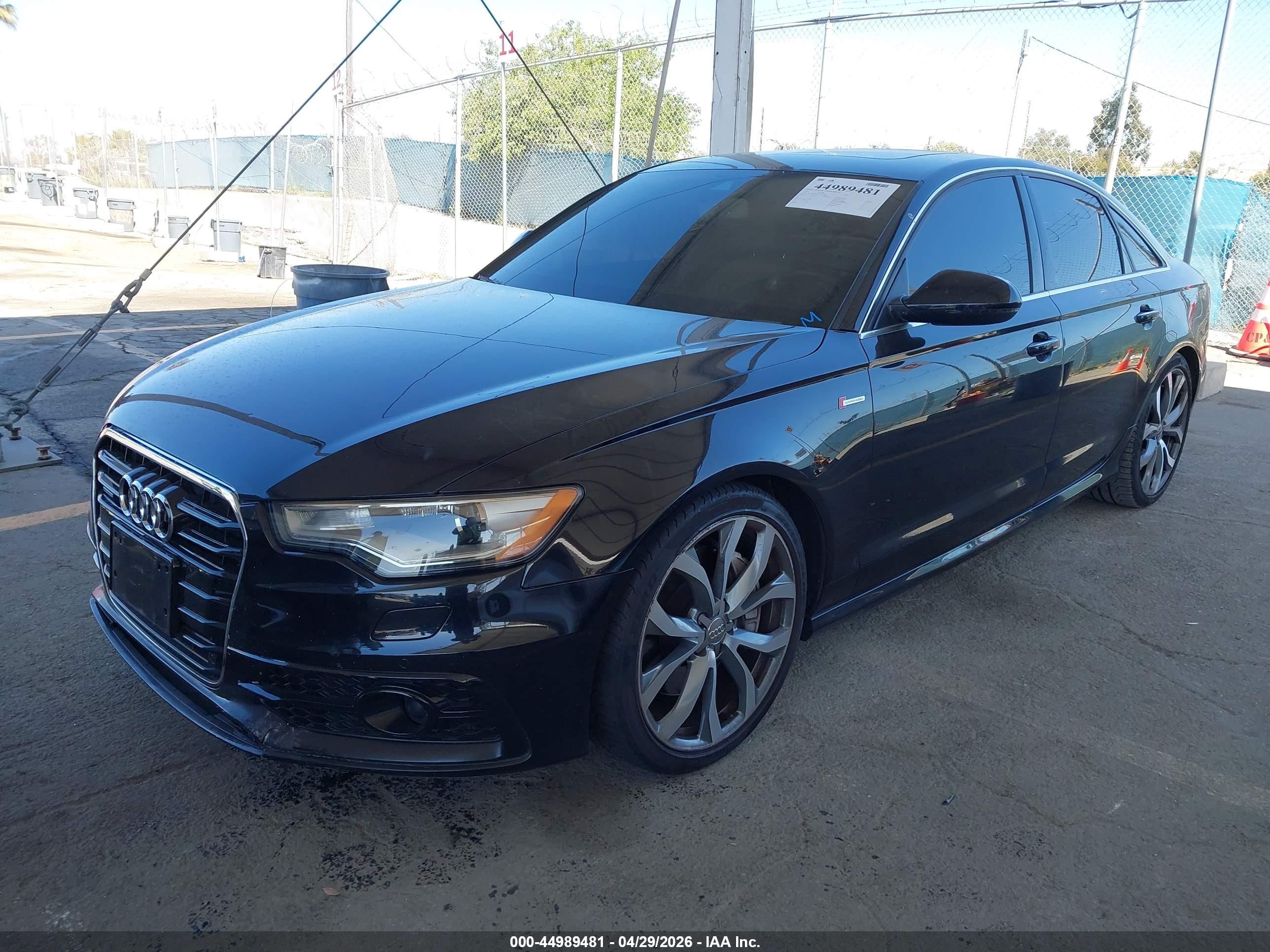 2012 Audi A6 3.0 Premium Black vin: WAUHGAFC1CN124966