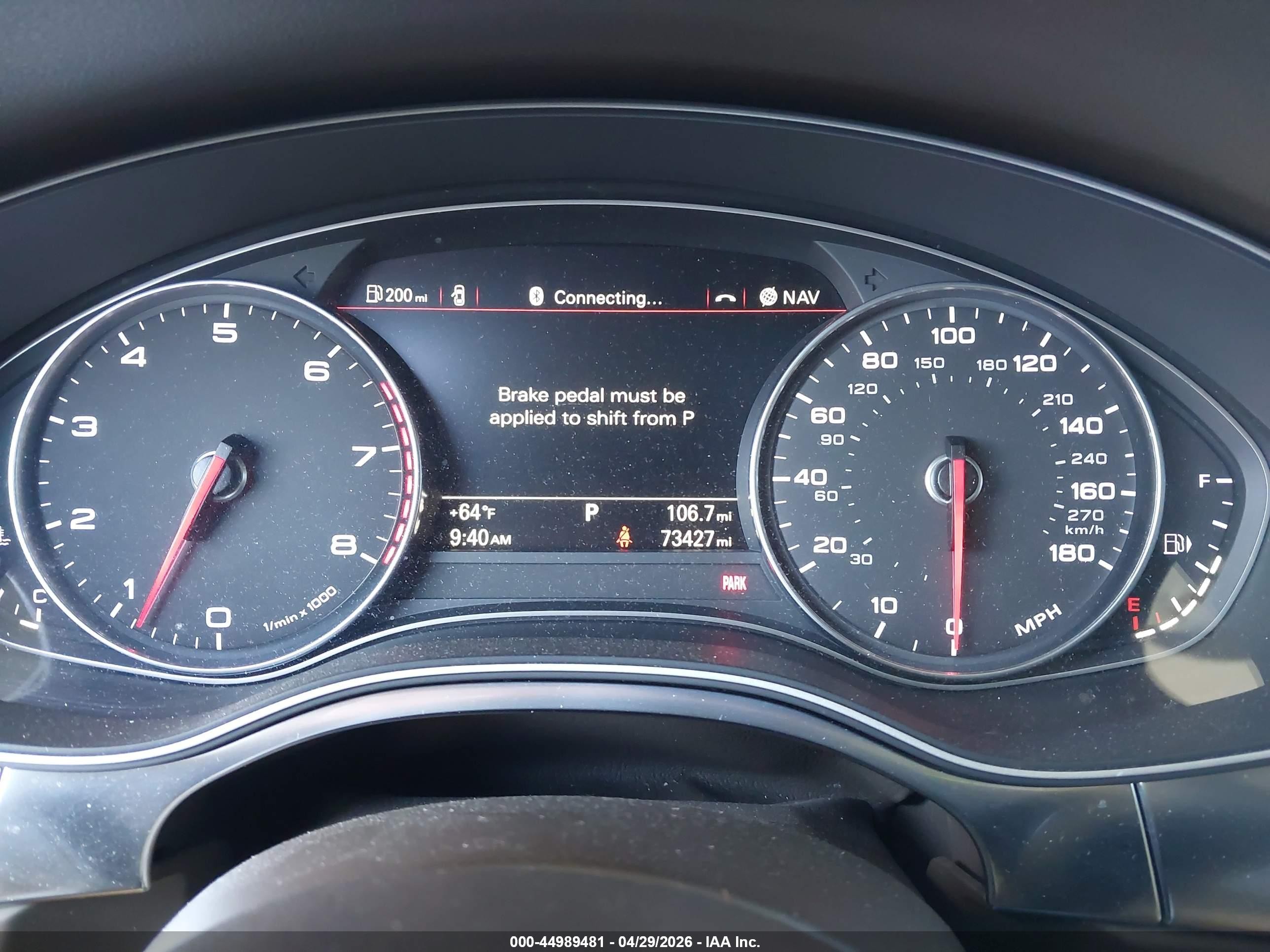 2012 Audi A6 3.0 Premium Black vin: WAUHGAFC1CN124966