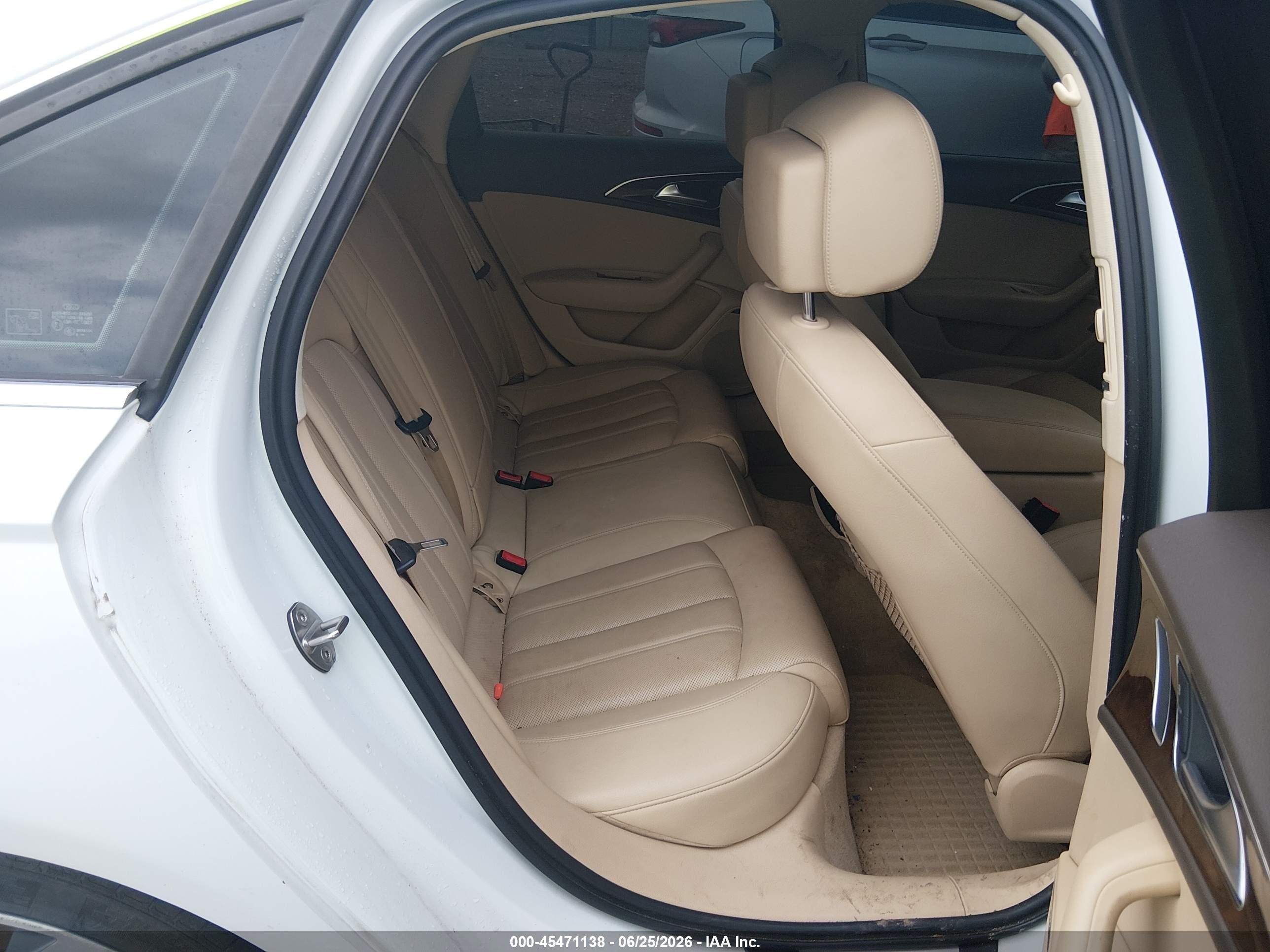 2013 Audi A6 3.0t Premium White vin: WAUHGAFC1DN107750