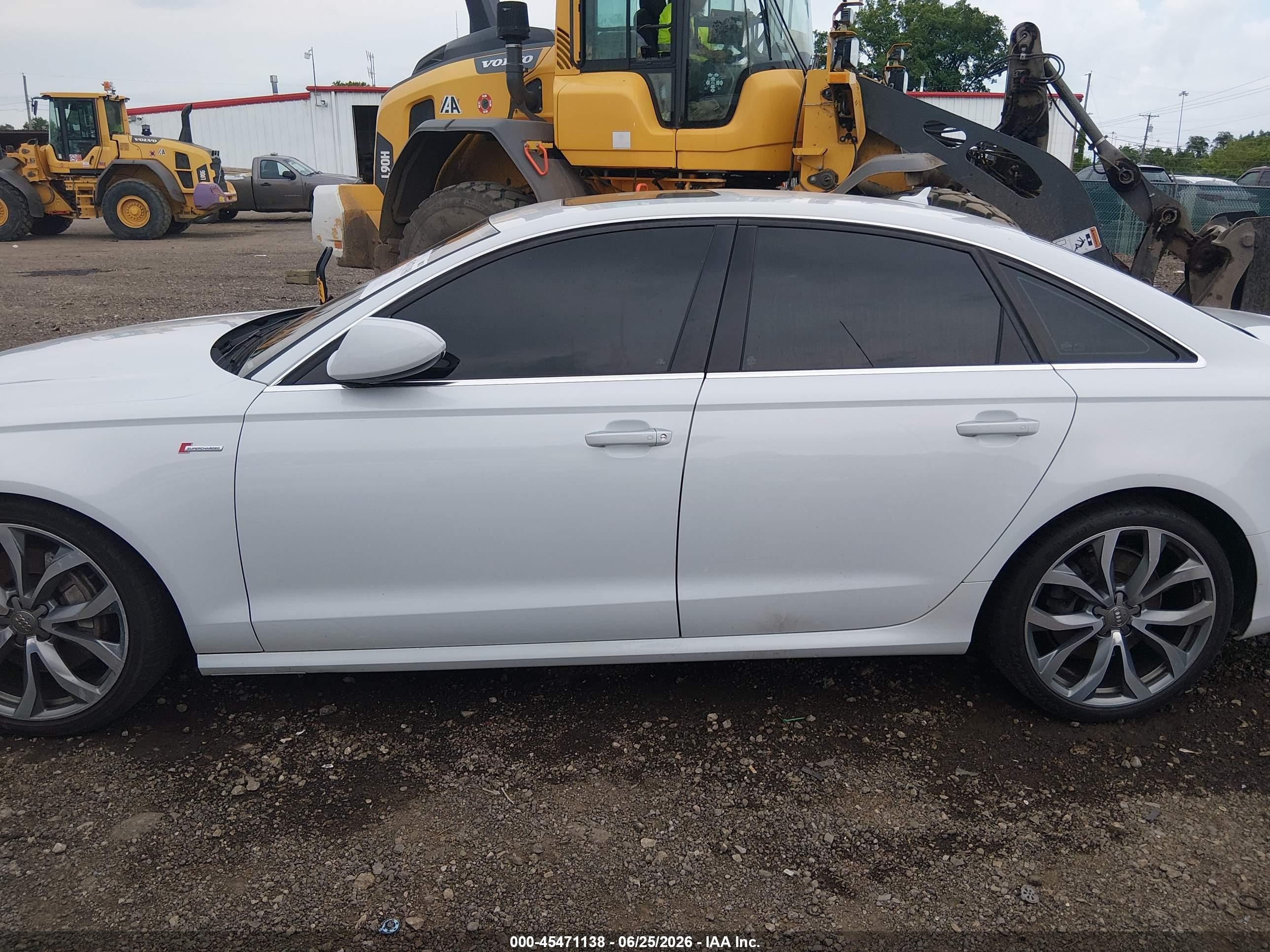 2013 Audi A6 3.0t Premium White vin: WAUHGAFC1DN107750
