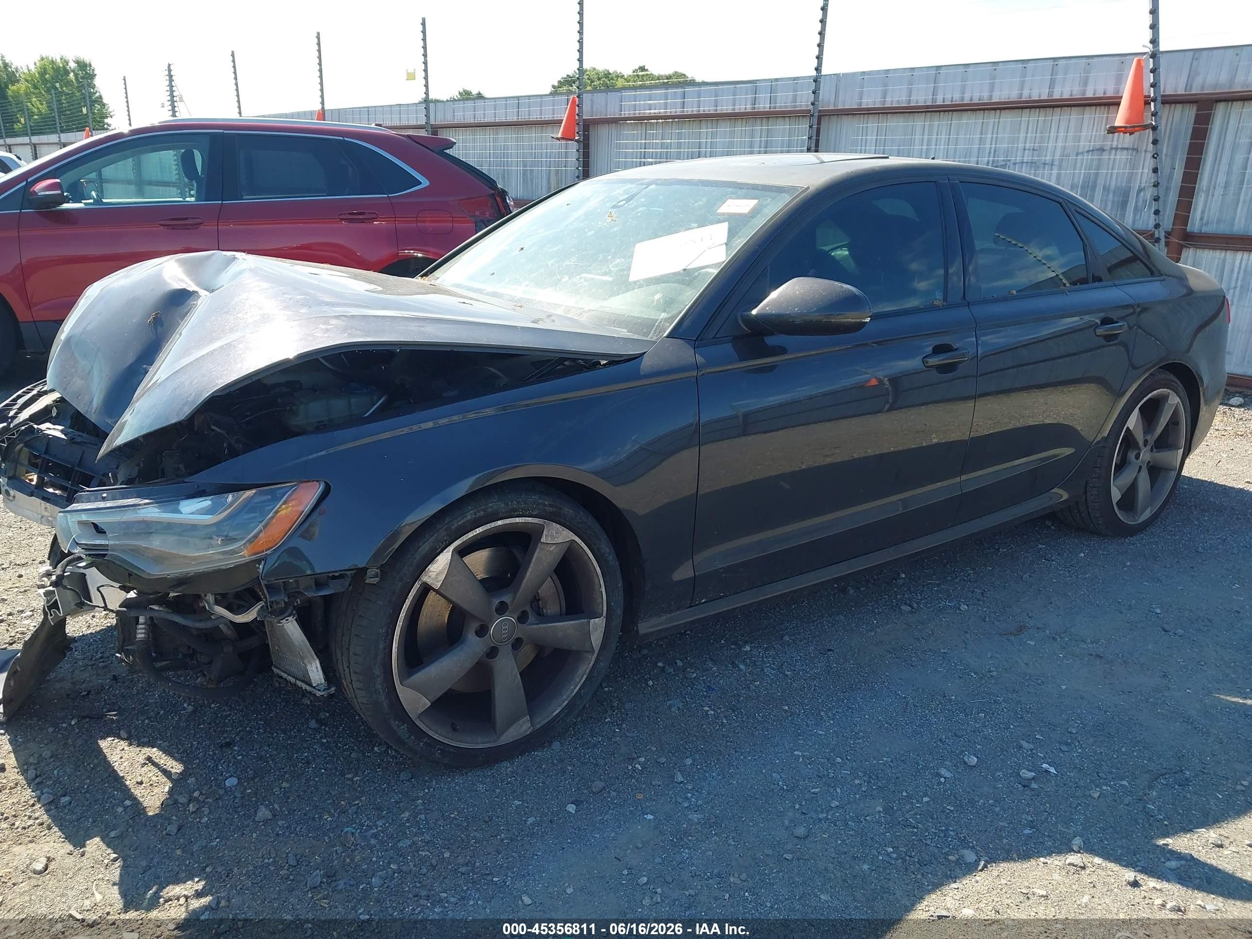 2014 Audi A6 3.0t Premium Plus Black vin: WAUHGAFC1EN101139