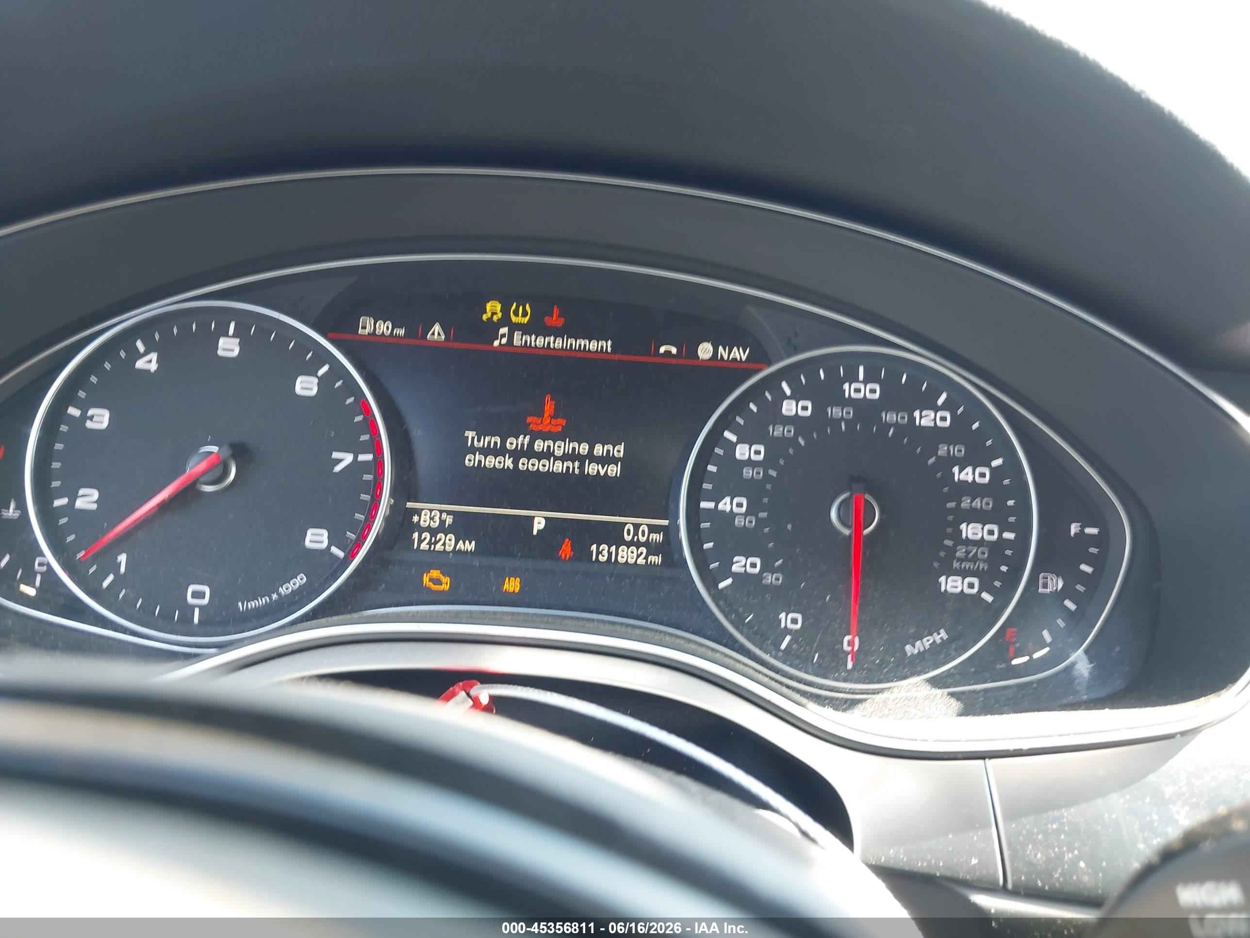 2014 Audi A6 3.0t Premium Plus Black vin: WAUHGAFC1EN101139