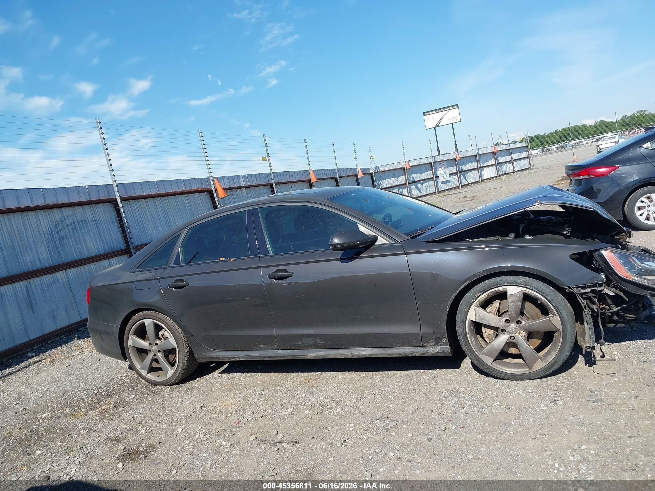 2014 Audi A6 3.0t Premium Plus Black vin: WAUHGAFC1EN101139